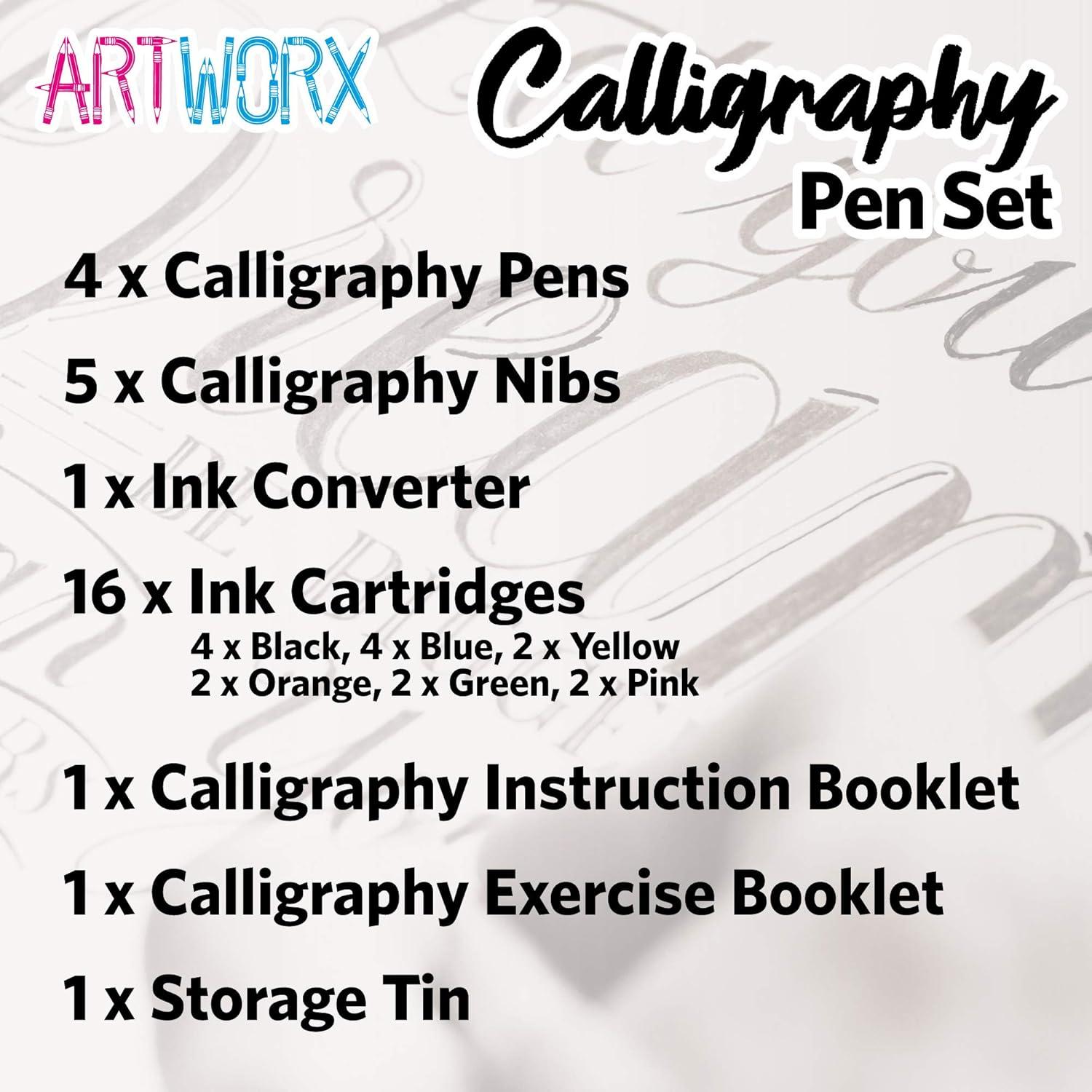 Juego de Plumas de Caligrafía Artworx - Set Completo para Principiantes