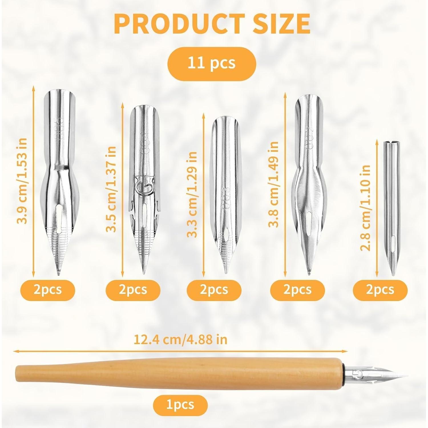 Conjunto de Plumas de Dibujo G-Pen Pretwad 11 Pcs Acero Inoxidable