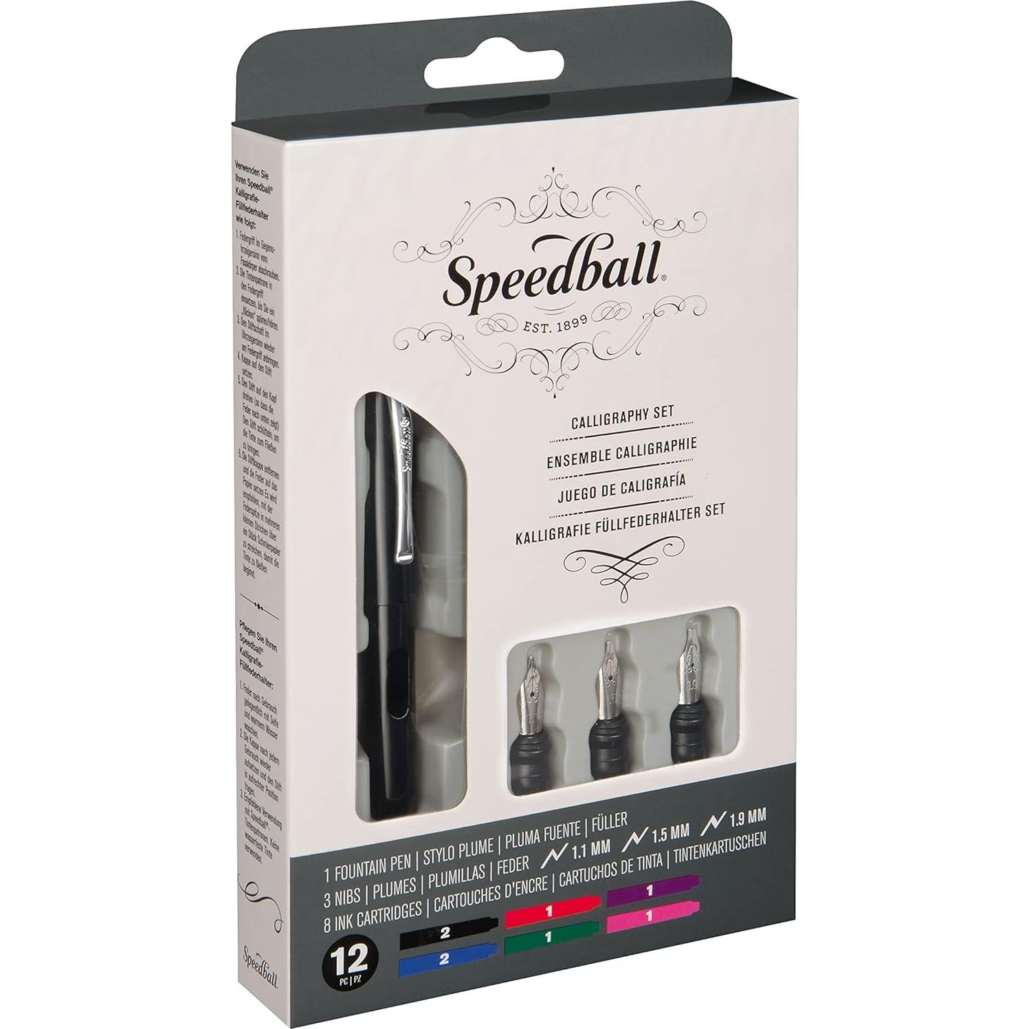 Conjunto de Plumas Estilográficas Speedball 2903 - Caligrafía
