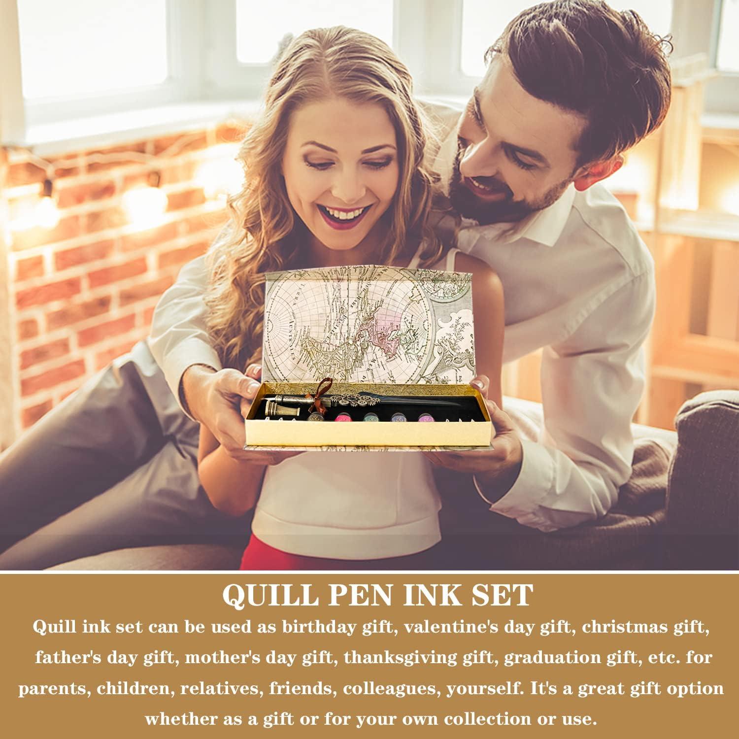 Juego de Caligrafía NC con Pluma, 5 Tintas y 6 Puntas