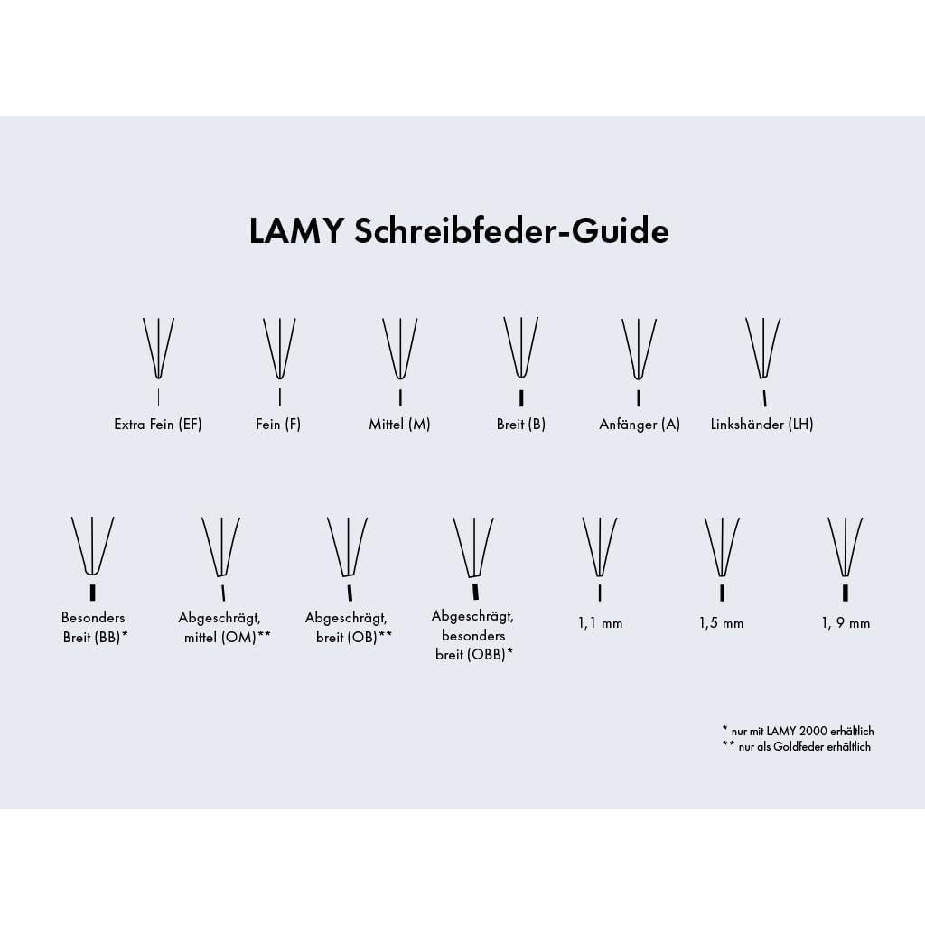 Juego de Plumas Lamy Z 50 Joy 1.1 mm Biselada Plata