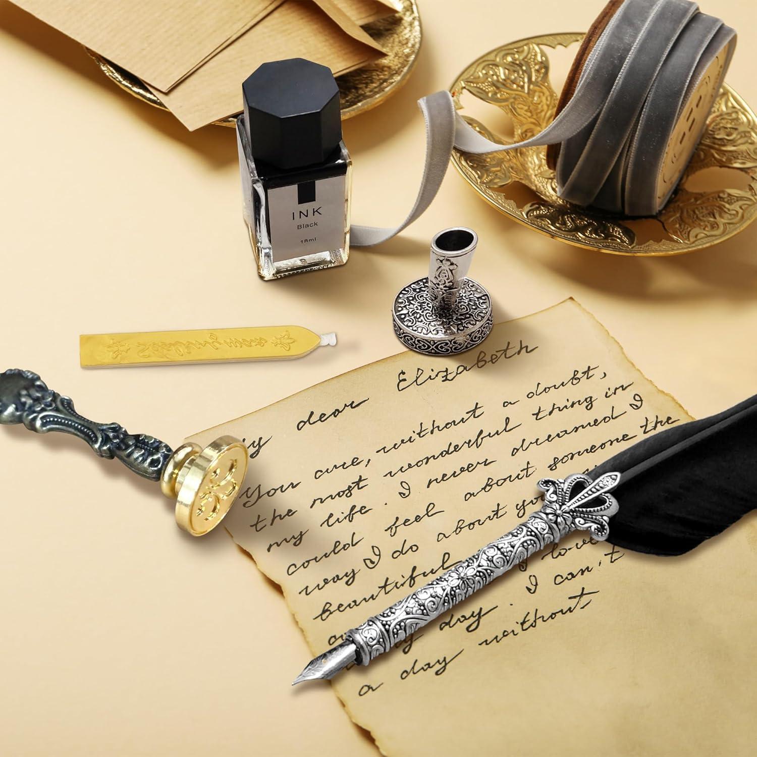 Juego de Plumas de Caligrafía Trustela con 18 Puntas y Soporte