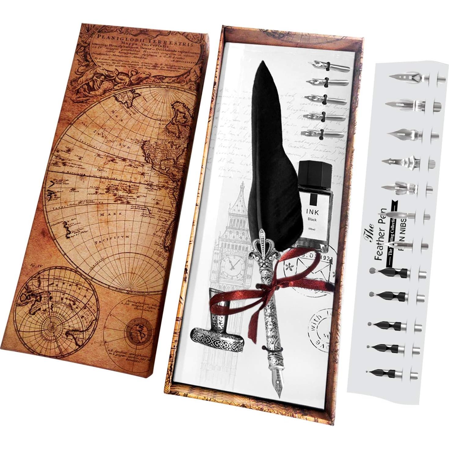 Juego de Plumas de Caligrafía Trustela con 18 Puntas y Soporte