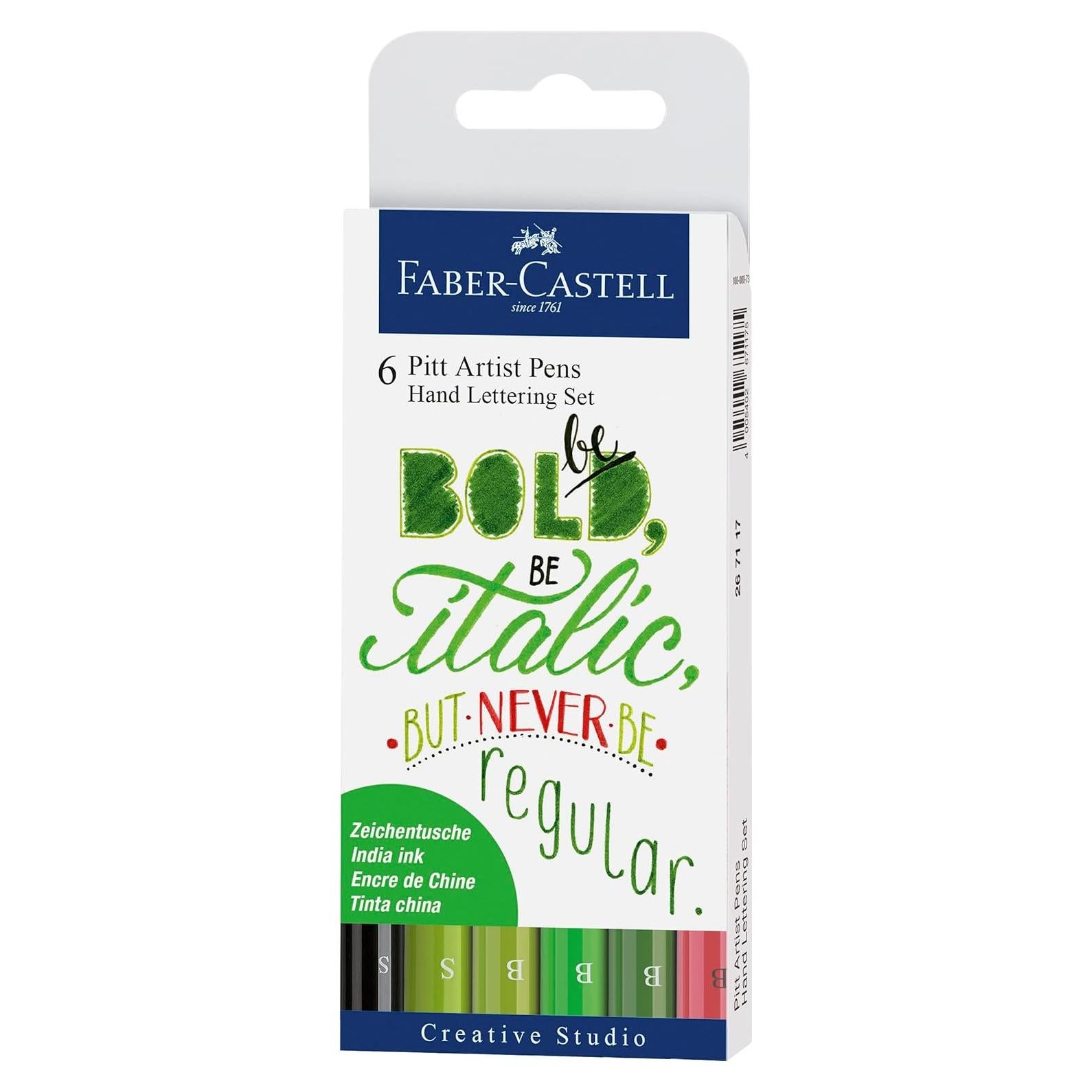 Juego de Caligrafía Faber-Castell Pitt Artist - 6 Marcadores