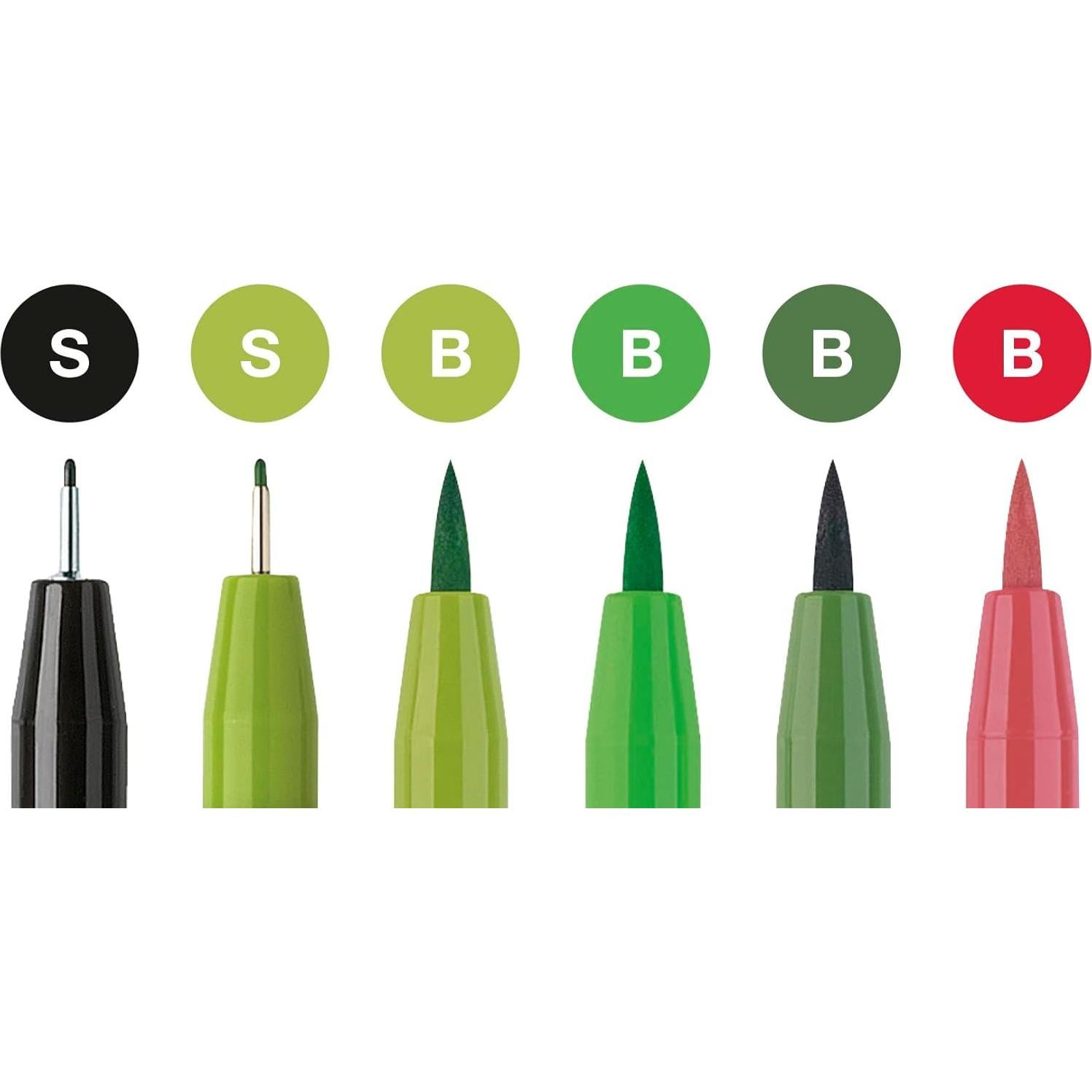 Juego de Caligrafía Faber-Castell Pitt Artist - 6 Marcadores