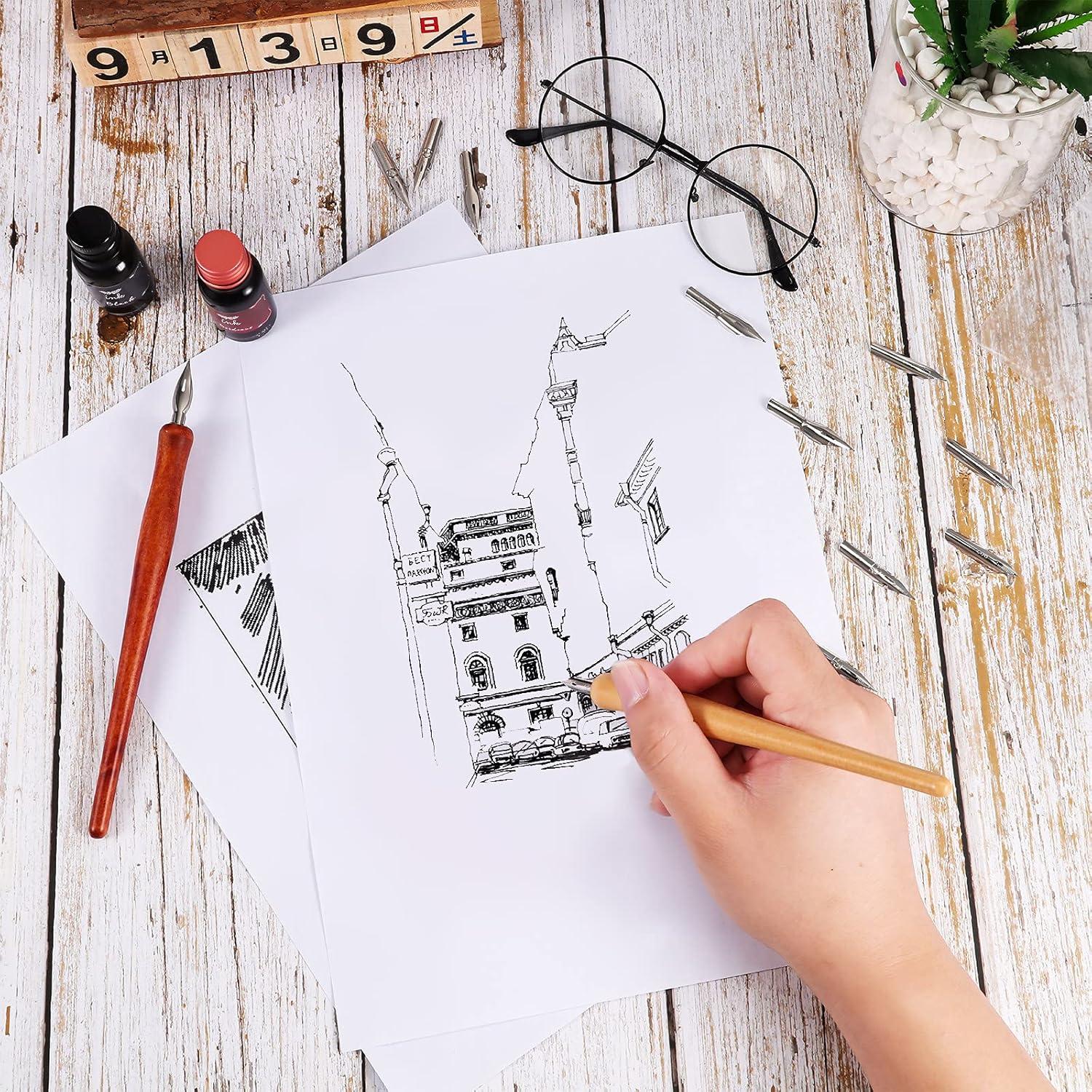 Juego de 14 Piezas Portaplumas Chinco con Plumas de Cómic