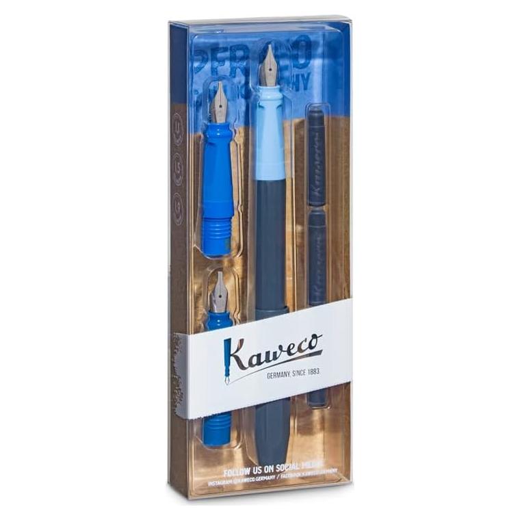 Kaweco PERKEO Pluma Estilográfica Caligrafía Azul 15.5 cm