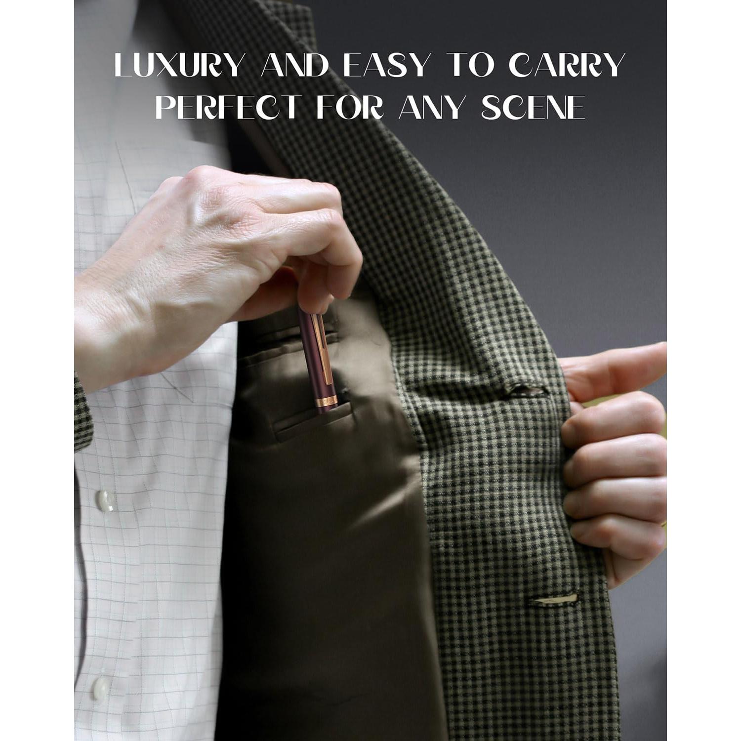 Conjunto de Plumas Fuente BOCIYER Samurai Rojo Oscuro