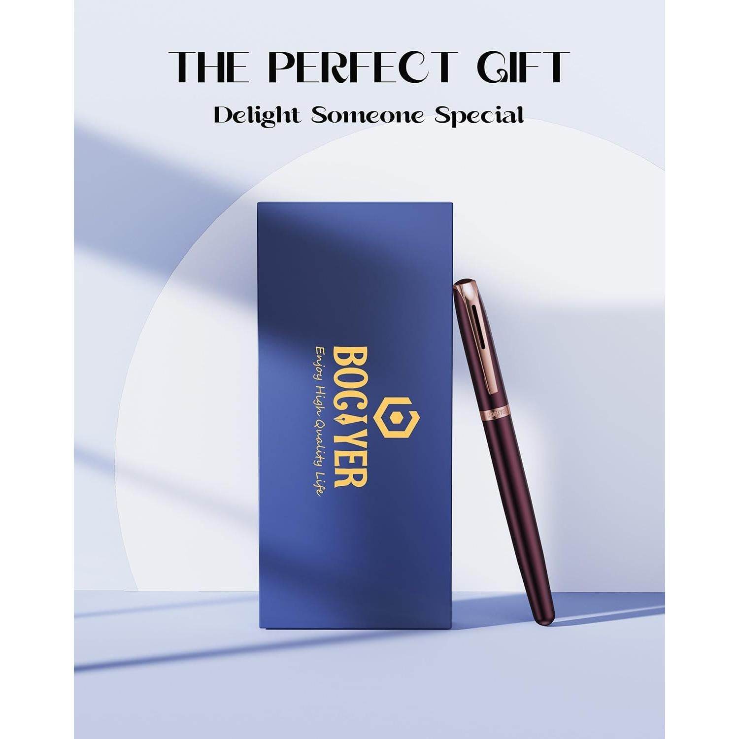 Conjunto de Plumas Fuente BOCIYER Samurai Rojo Oscuro