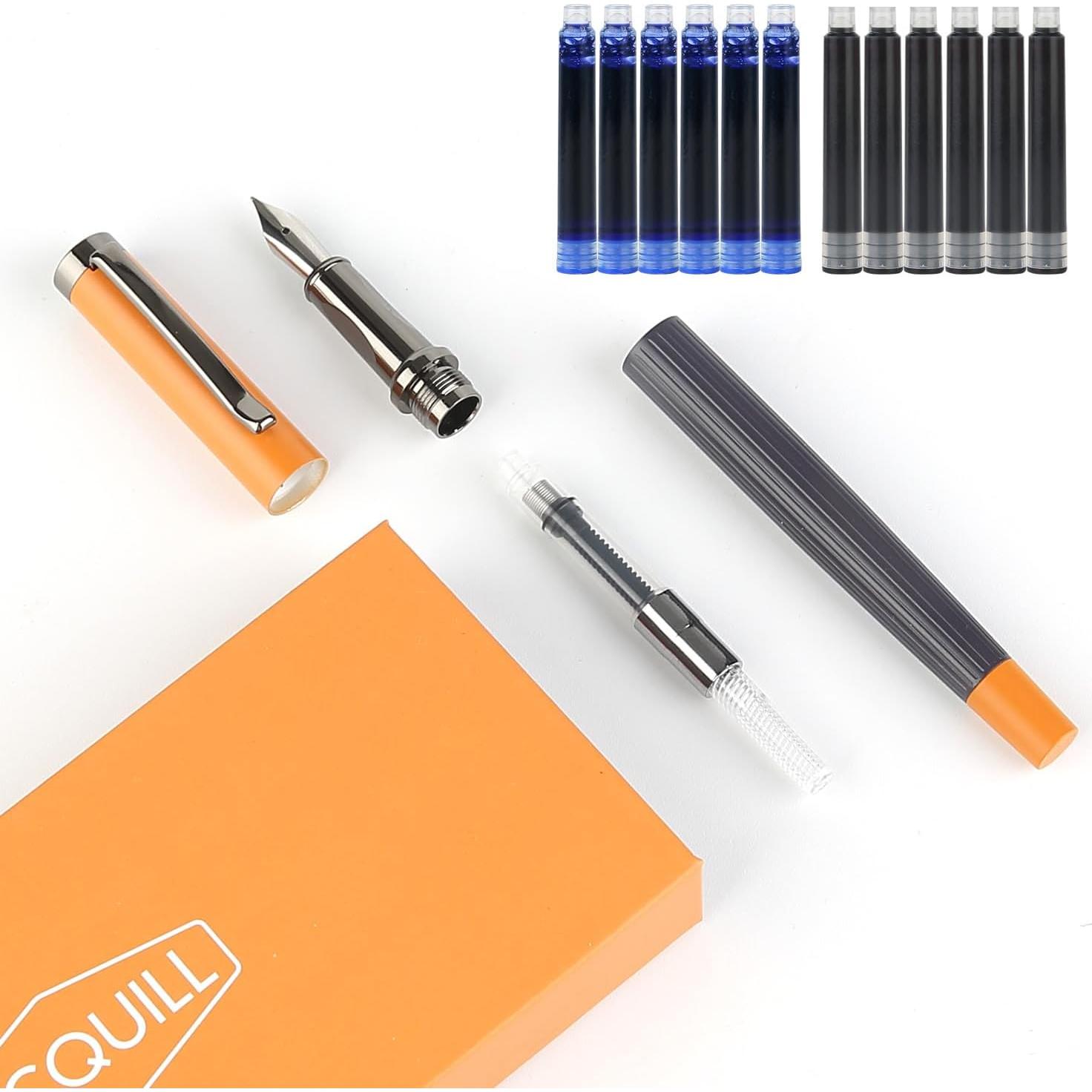 Juego de Pluma Fuente GC QUILL MU-12 Punta Fina 0.5mm