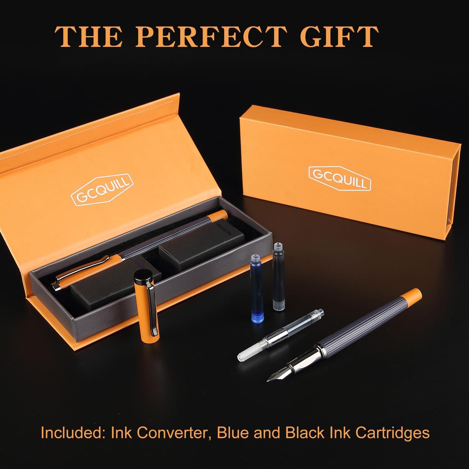 Juego de Pluma Fuente GC QUILL MU-12 Punta Fina 0.5mm