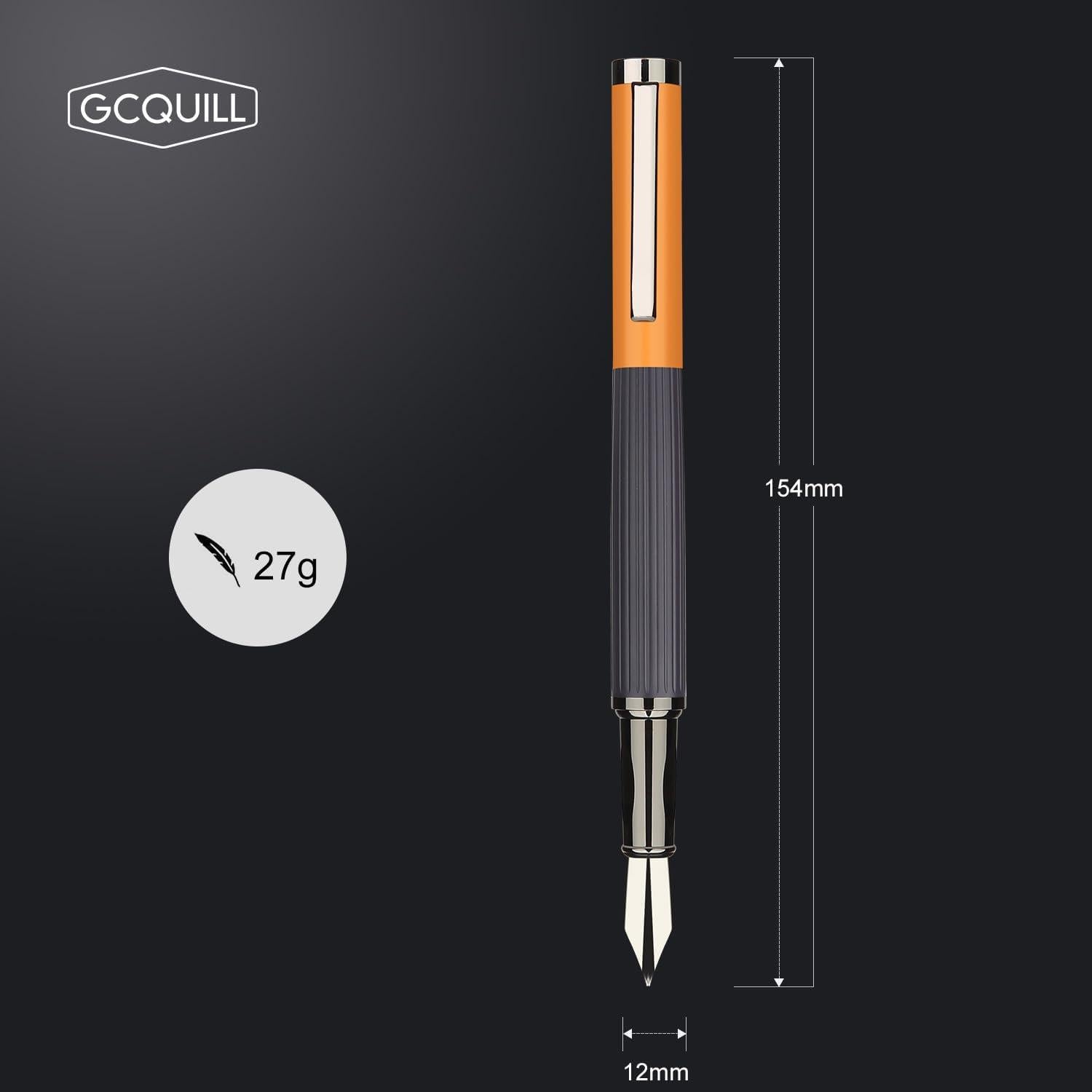 Juego de Pluma Fuente GC QUILL MU-12 Punta Fina 0.5mm