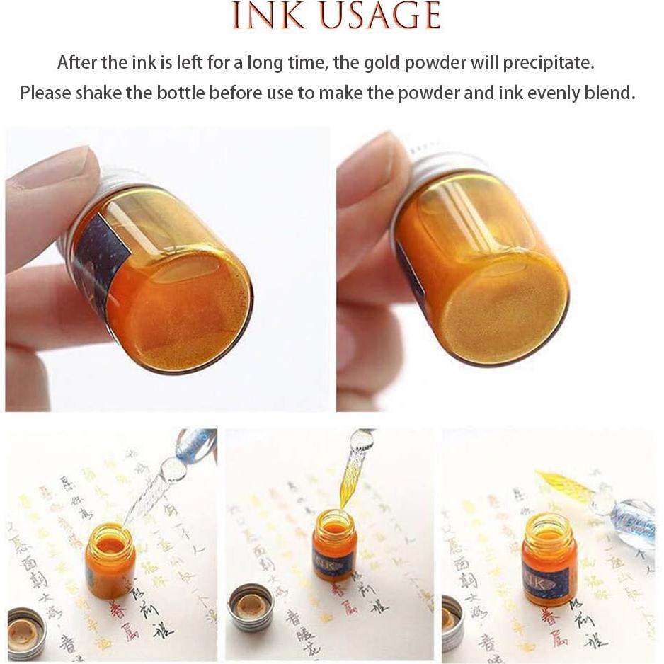 Conjunto de Plumas de Caligrafía de Vidrio AXEARTE 18 Piezas