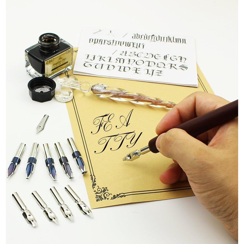 Juego de Plumas Caligráficas FEATTY - 15 Piezas - 11 Puntas