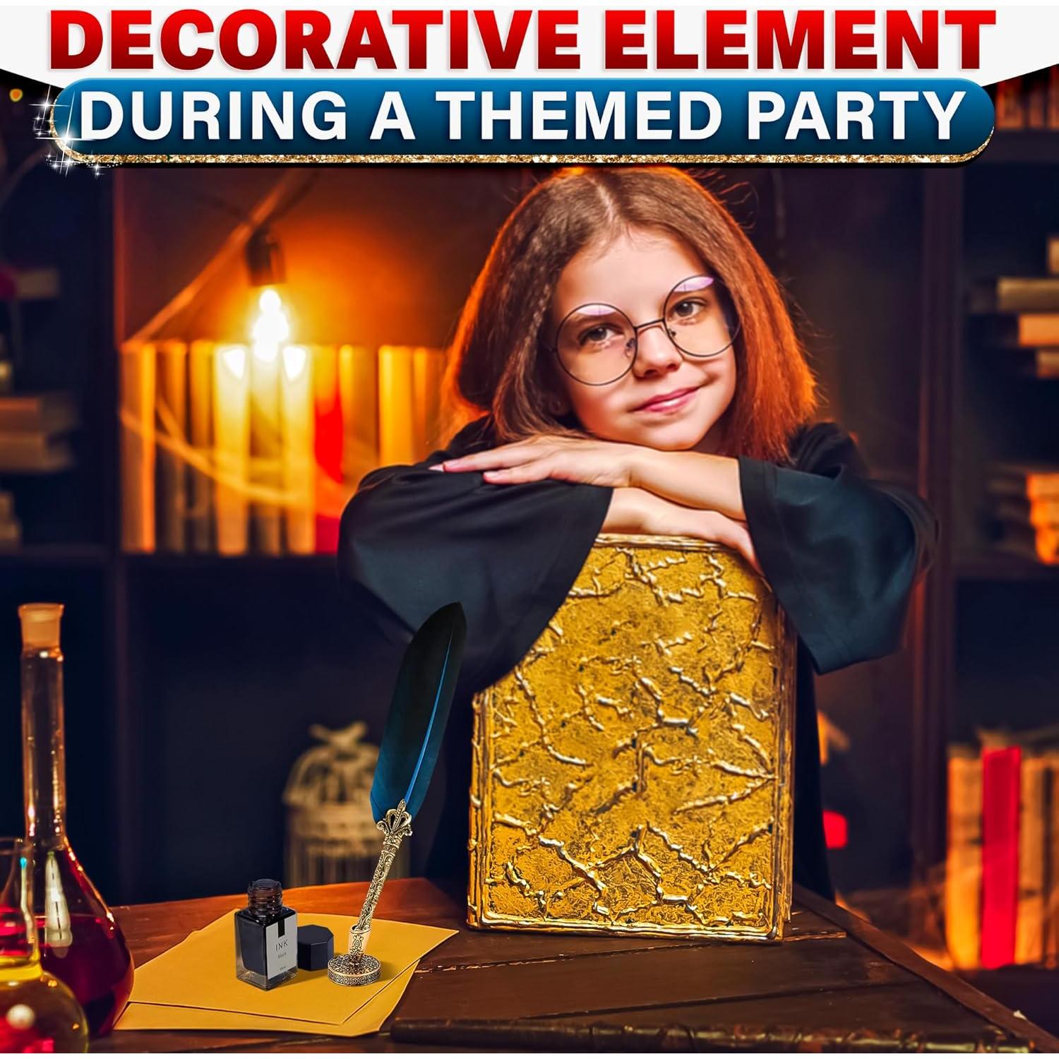 Kit de Caligrafía Vintage Kotko - Pluma Azul y Tinta Negra