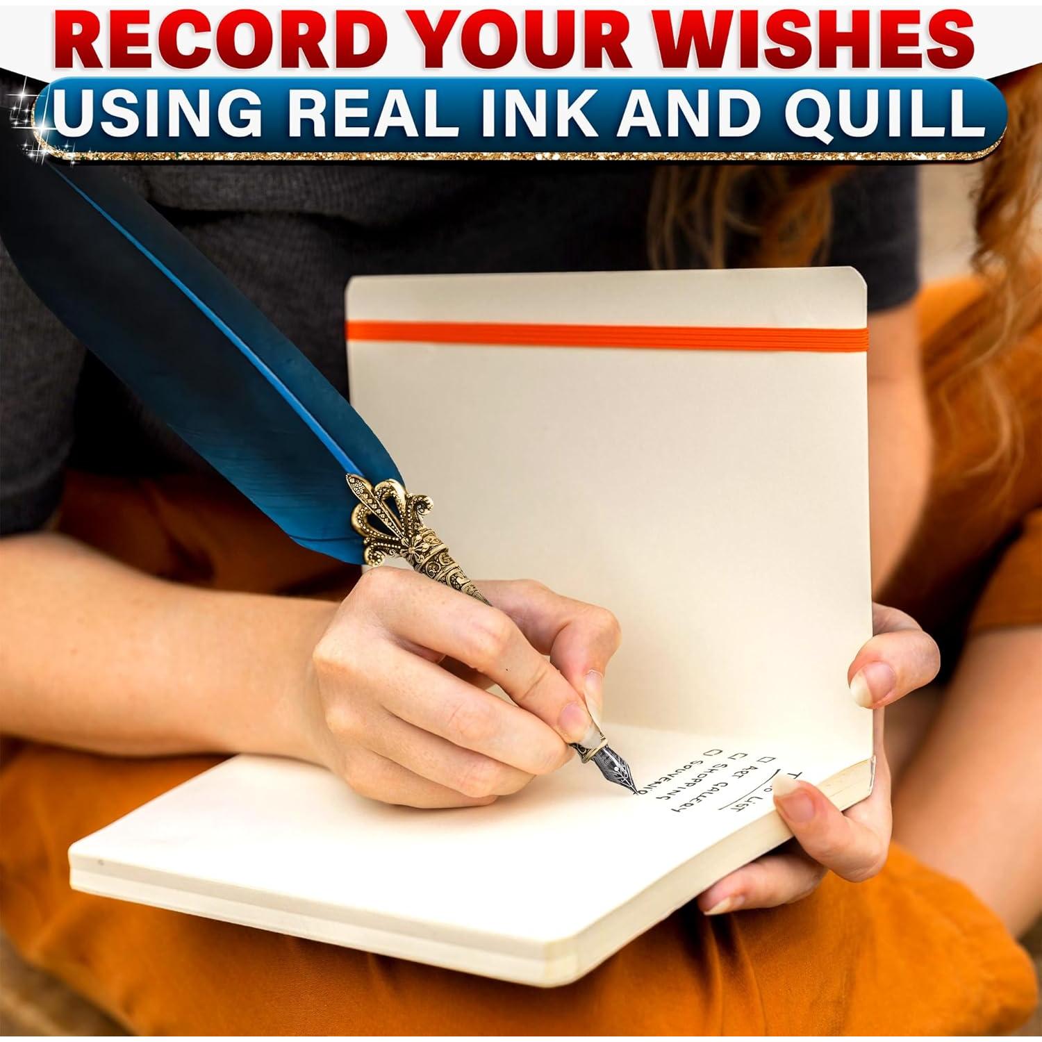 Kit de Caligrafía Vintage Kotko - Pluma Azul y Tinta Negra