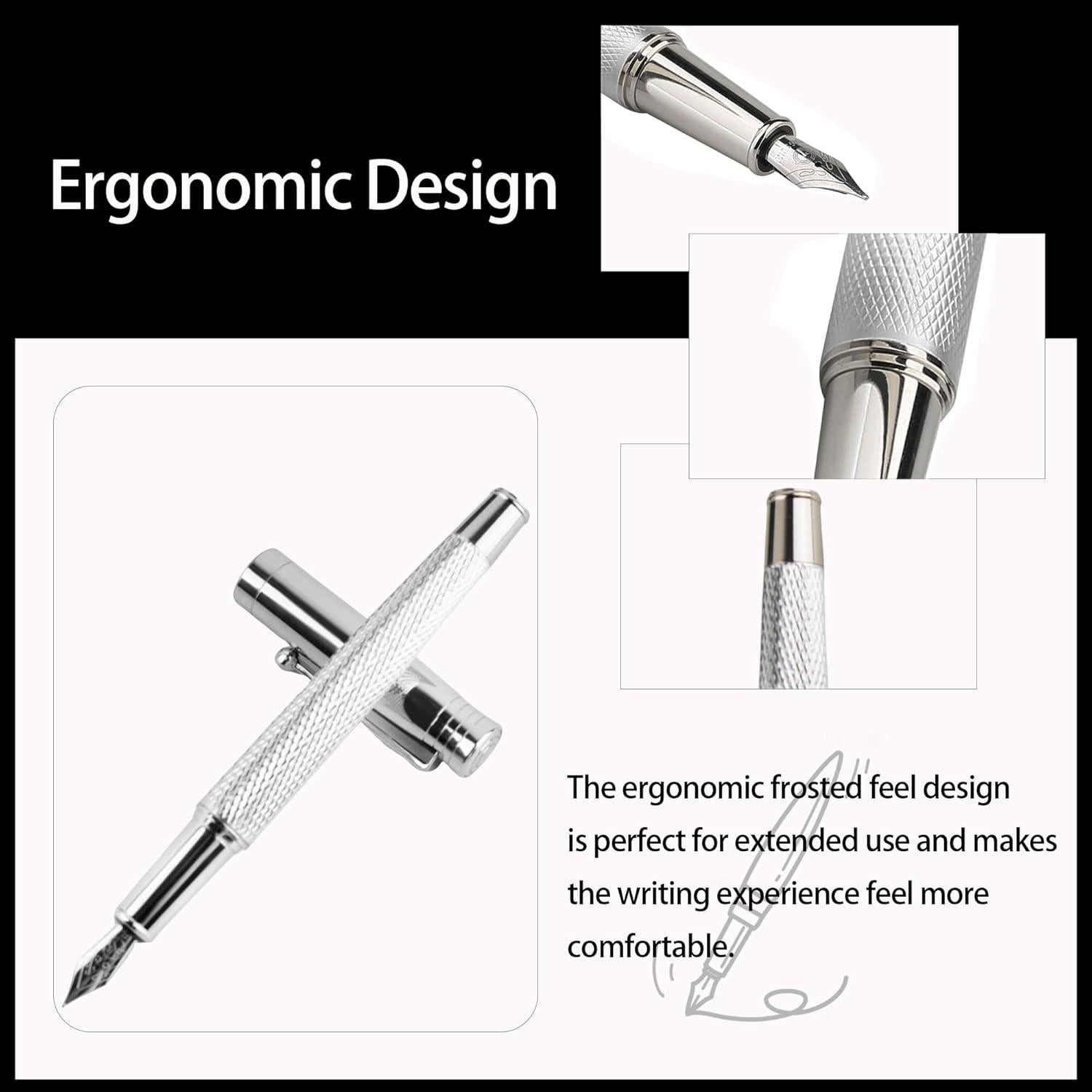 Conjunto de Plumas Estilográficas FEIDIAO con 18 Cartuchos de Tinta