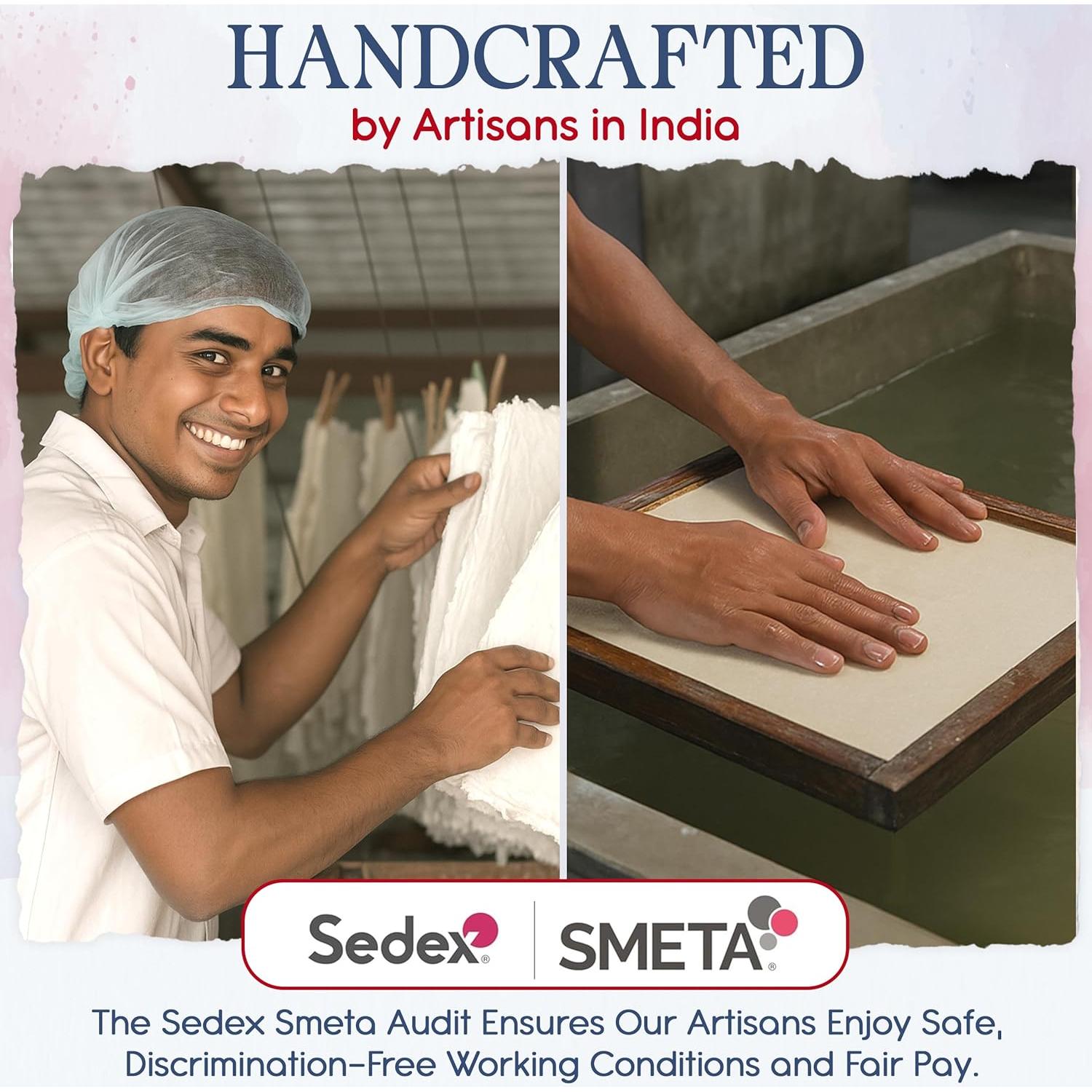 Tarjetas de papel reciclado Wanderings 4x6" 50 unidades