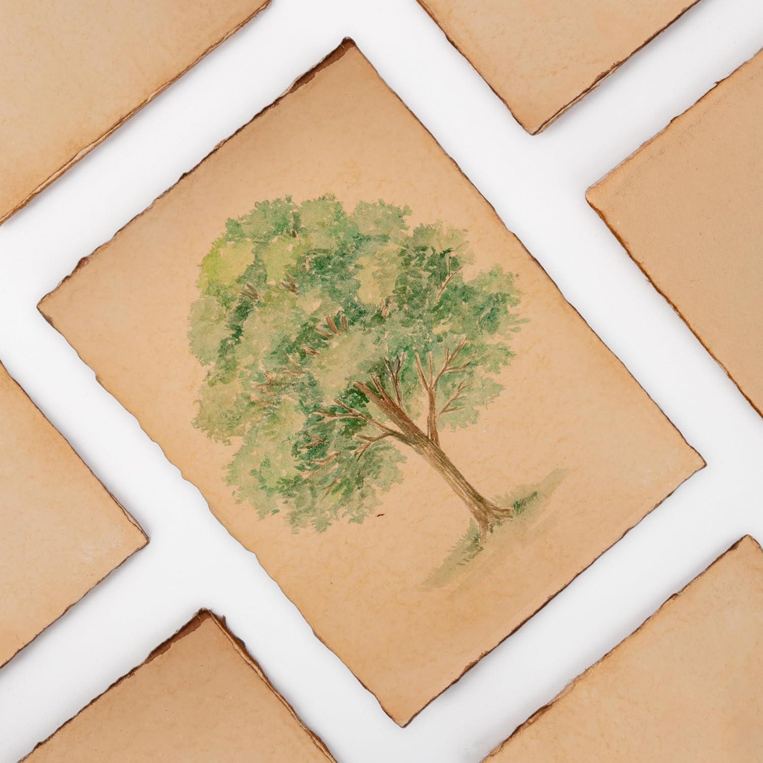 Tarjetas de papel reciclado Wanderings 4x6" 50 unidades