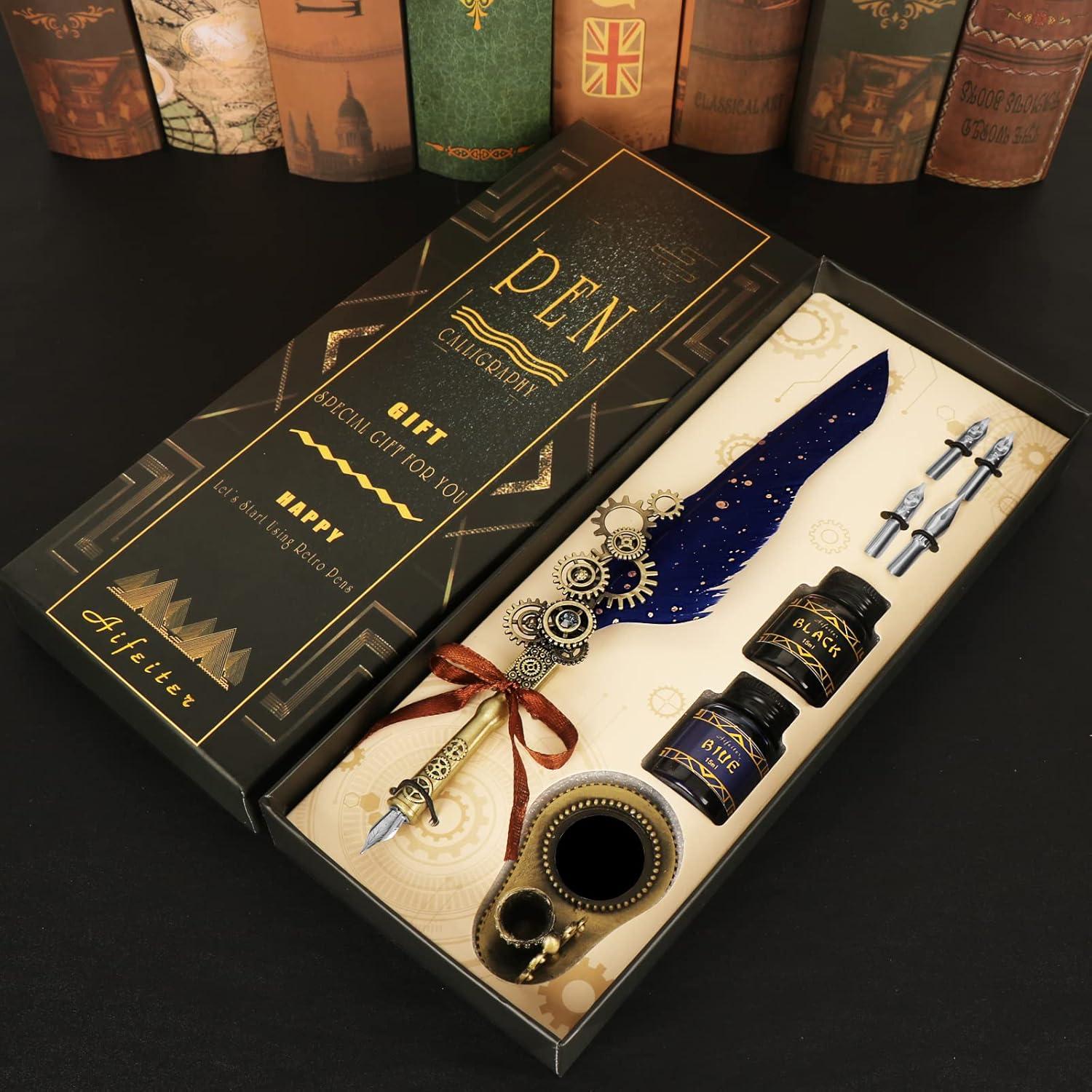 Juego de Caligrafía Aifeiter con Pluma, Tinta y Soporte