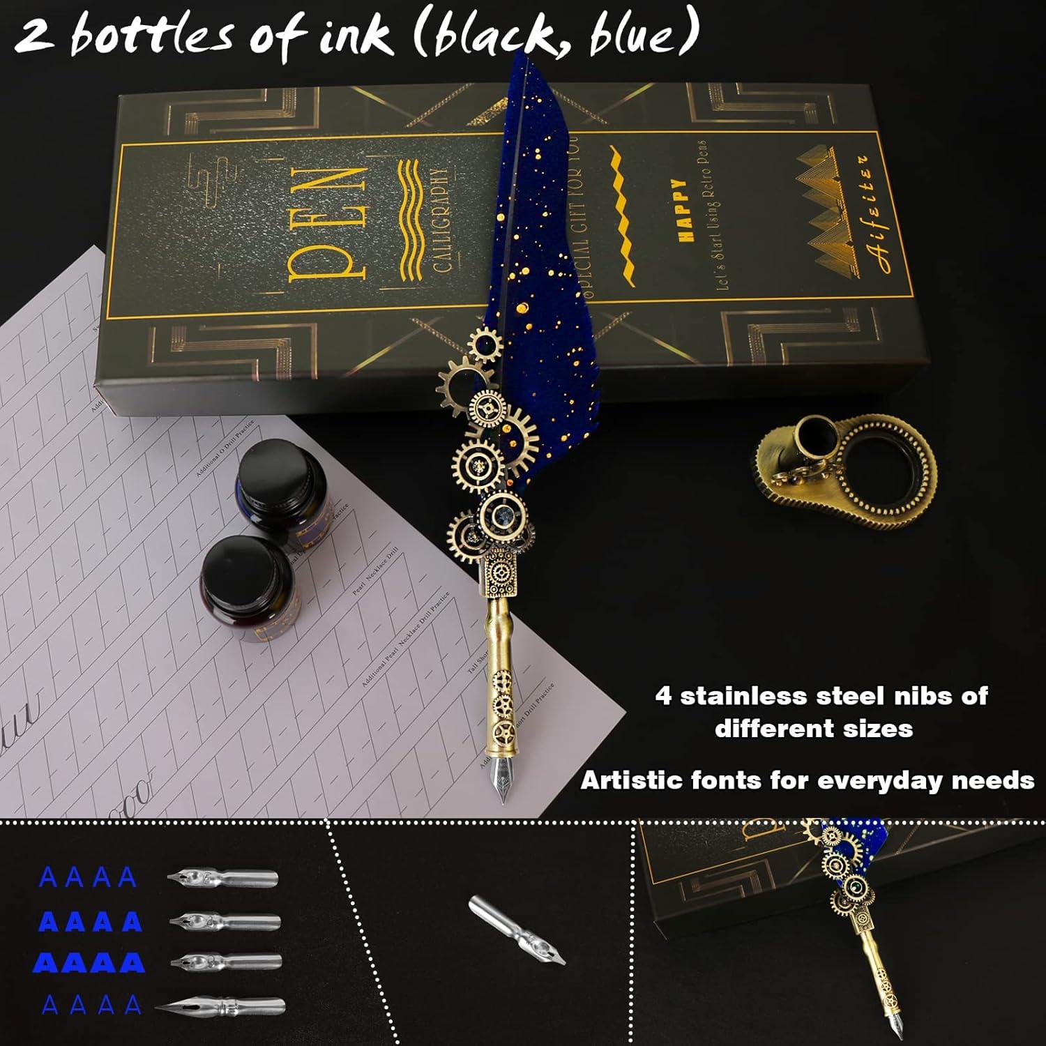 Juego de Caligrafía Aifeiter con Pluma, Tinta y Soporte