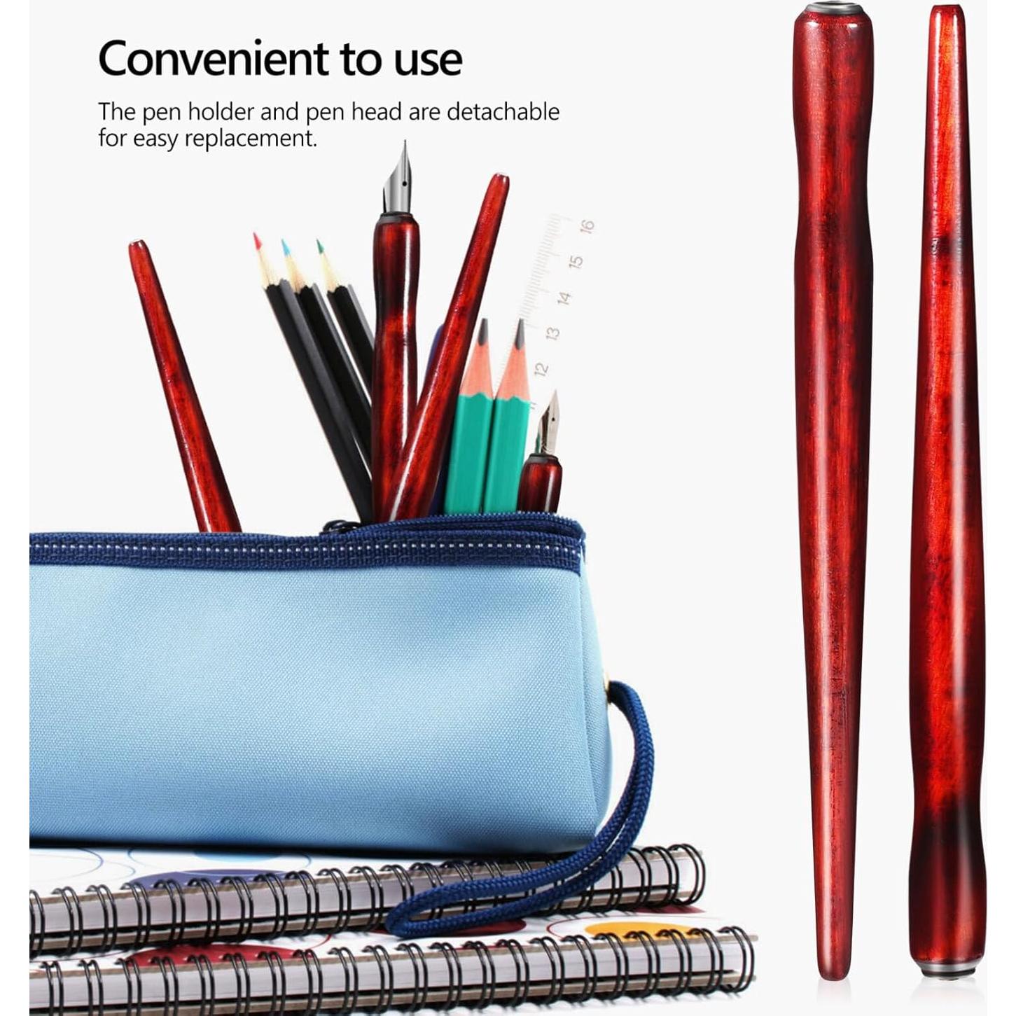 Set de Soporte para Pluma de Inmersión Gadpiparty 12 Piezas Madera