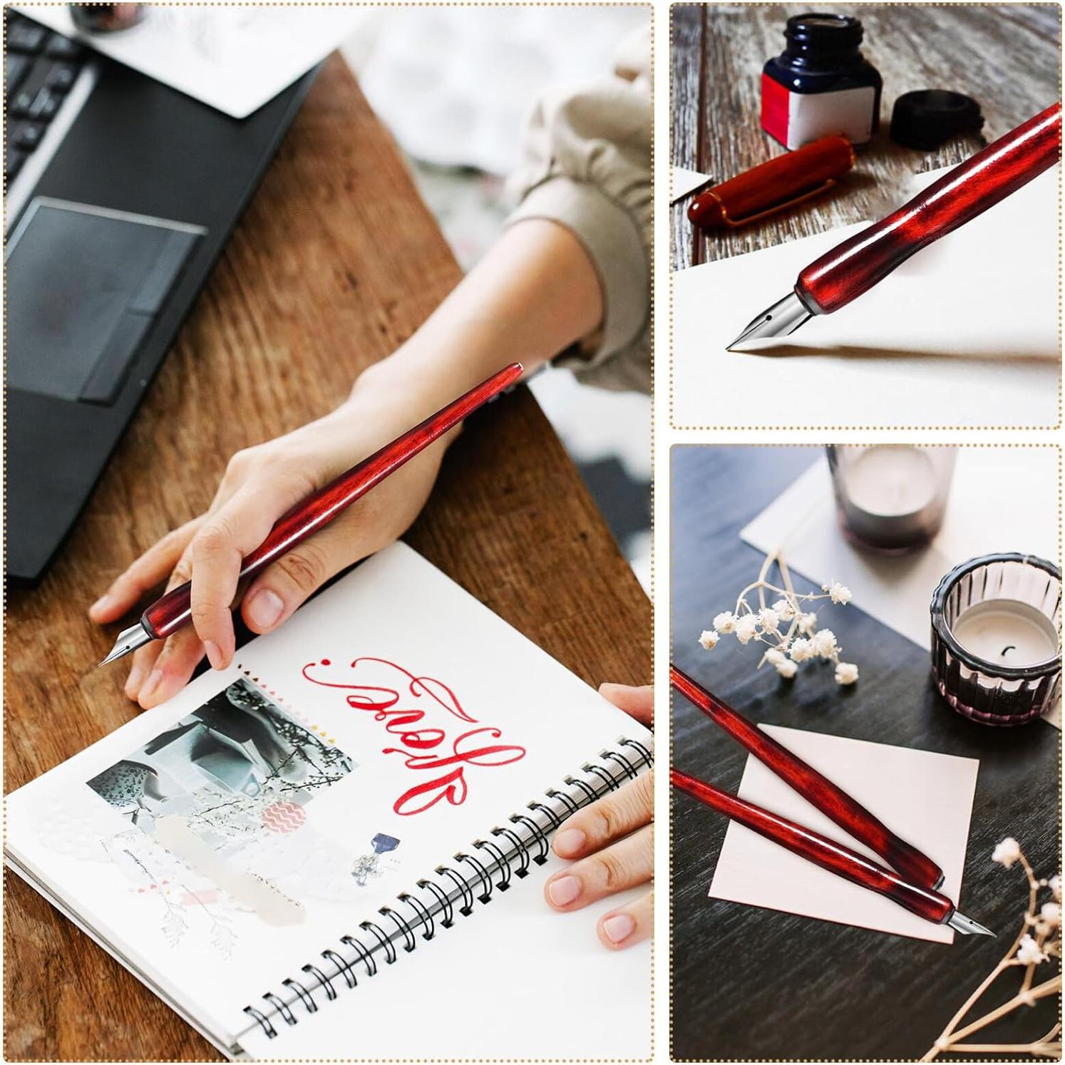 Set de Soporte para Pluma de Inmersión Gadpiparty 12 Piezas Madera