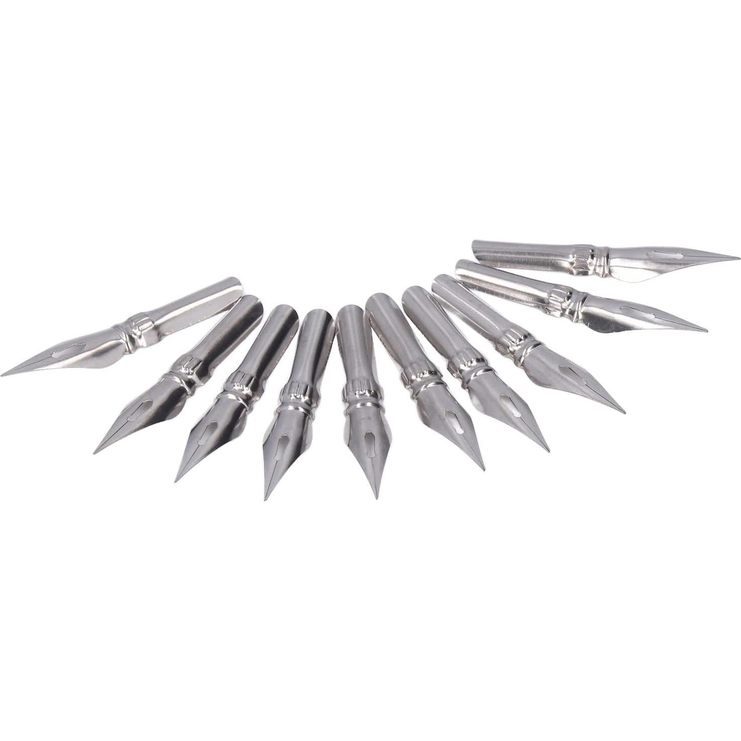 Puntas de Caligrafía Zerodis Metal 10 Pcs para Principiantes