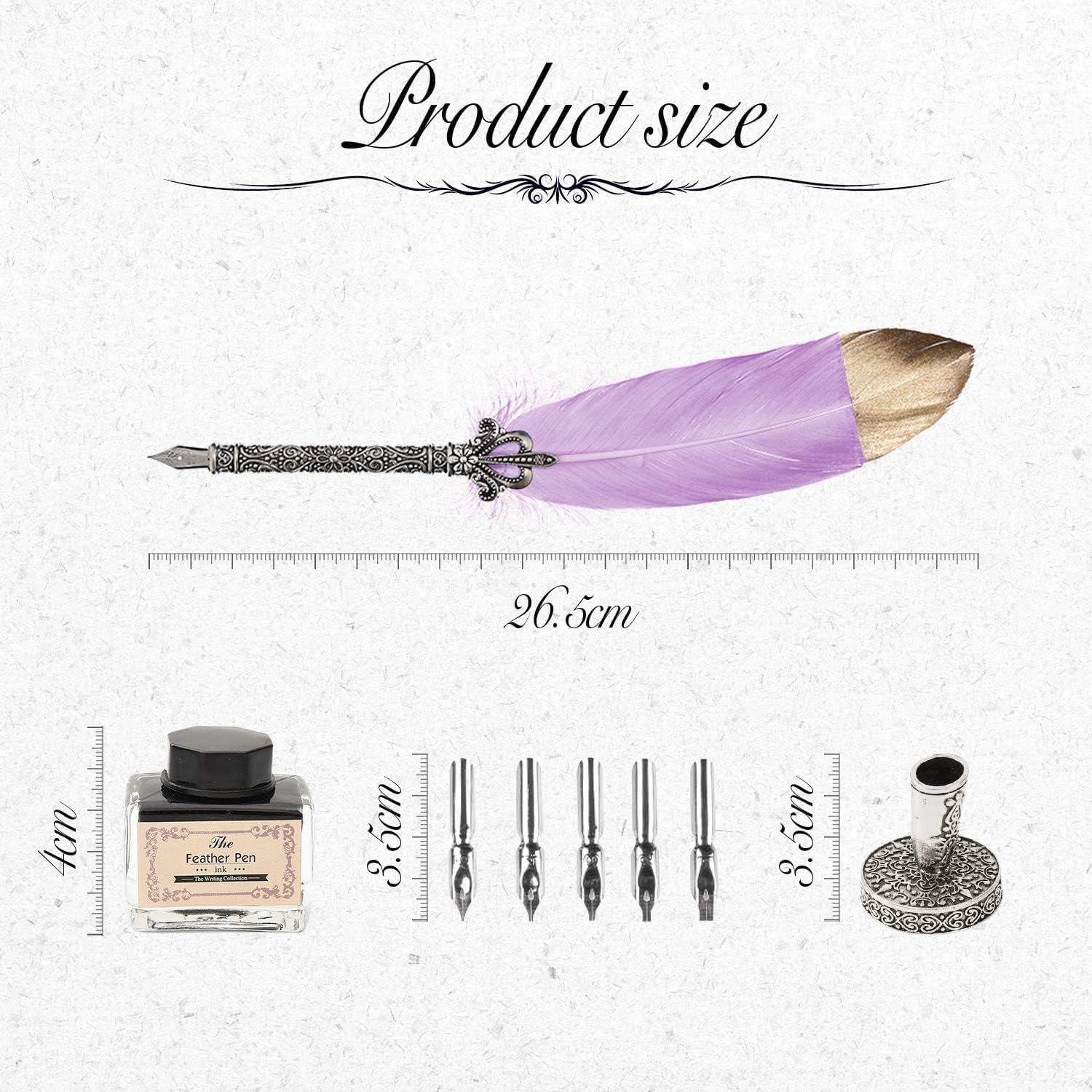 Juego de Caligrafía LSFCHYBY con Pluma Antigua y Tinta 15ml