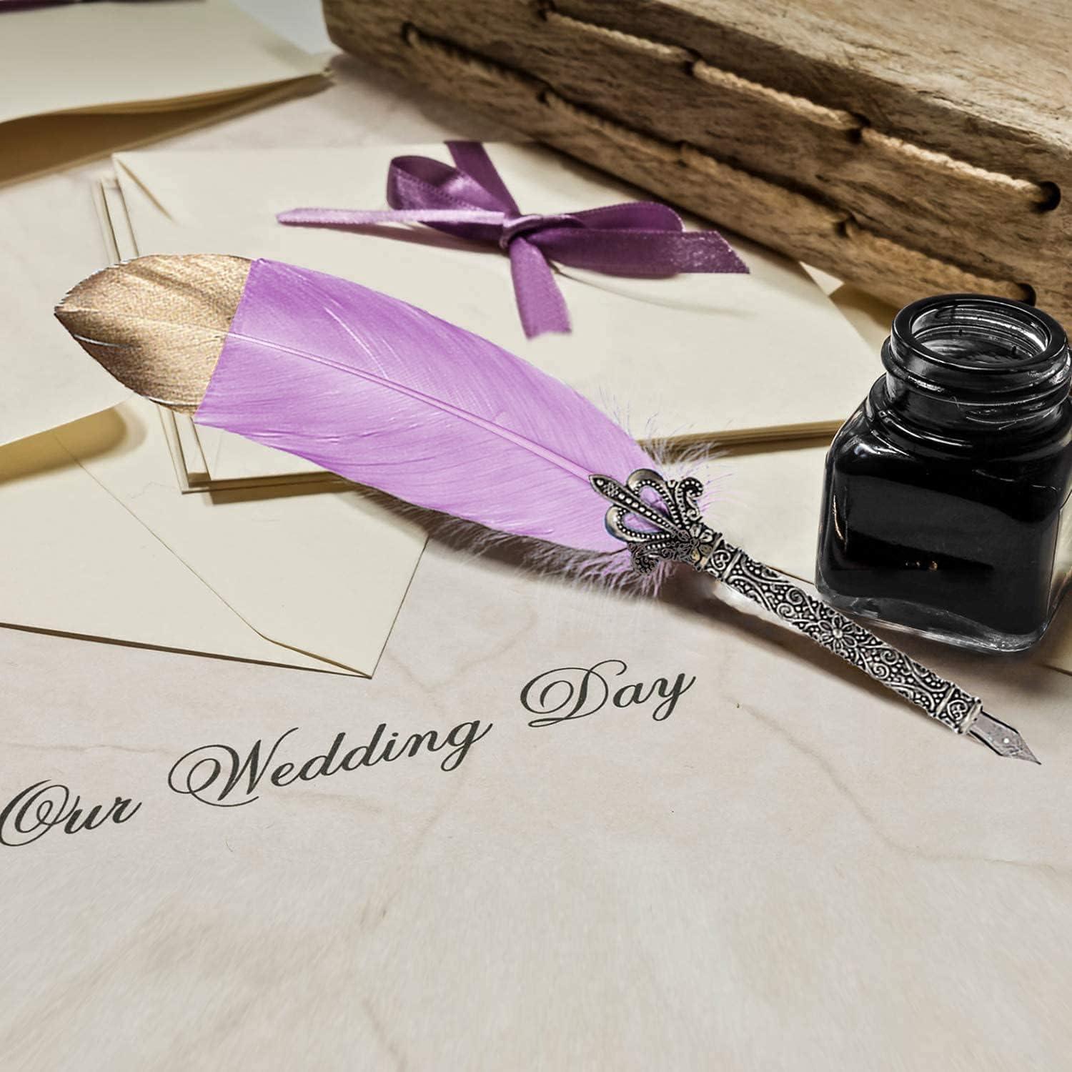 Juego de Caligrafía LSFCHYBY con Pluma Antigua y Tinta 15ml