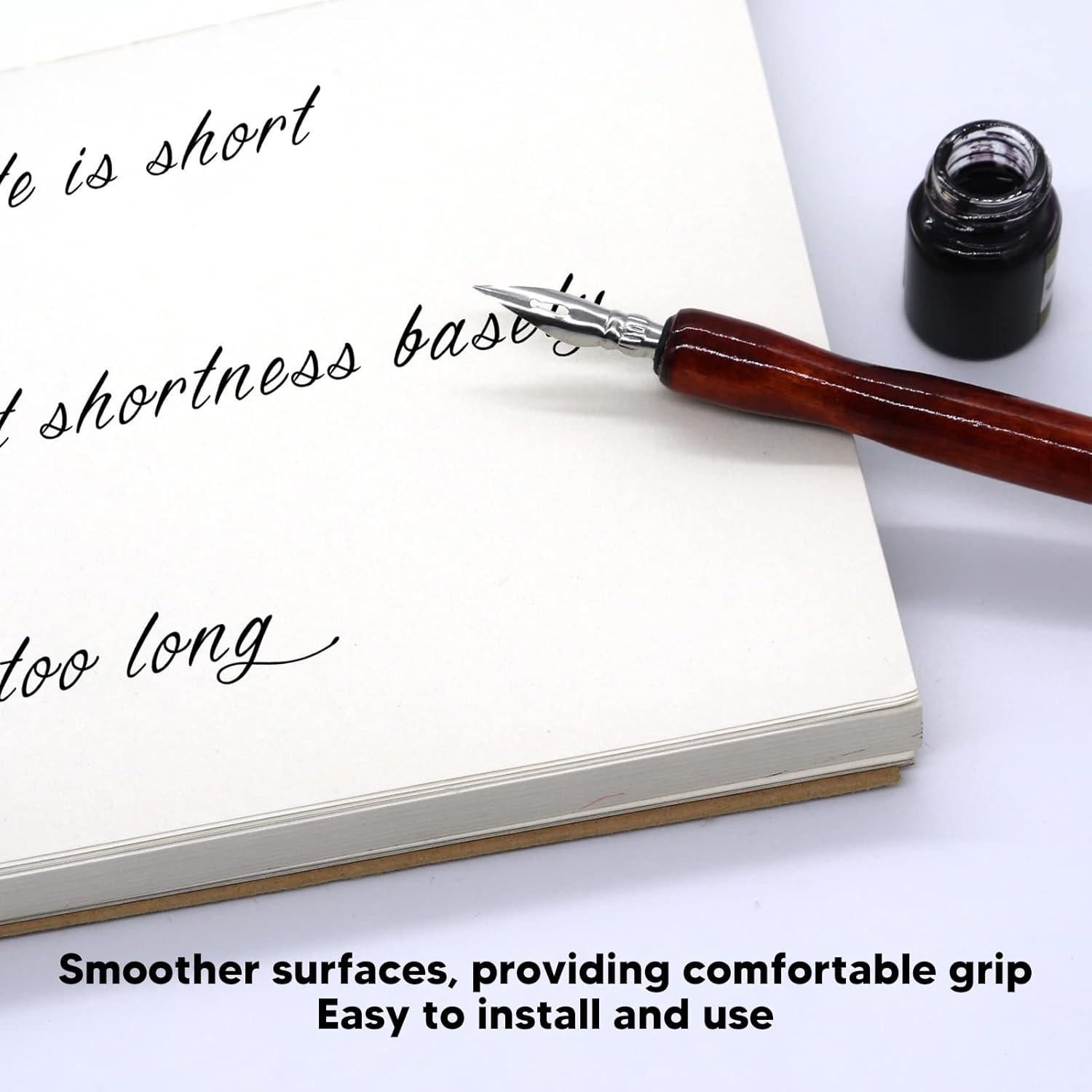 Juego de 10 Soportes de Pluma de Nib de Madera Sándalo