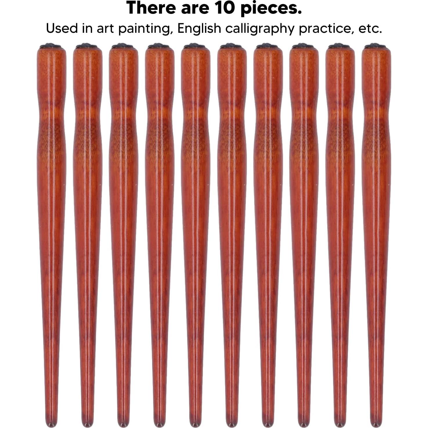 Juego de 10 Soportes de Pluma de Nib de Madera Sándalo