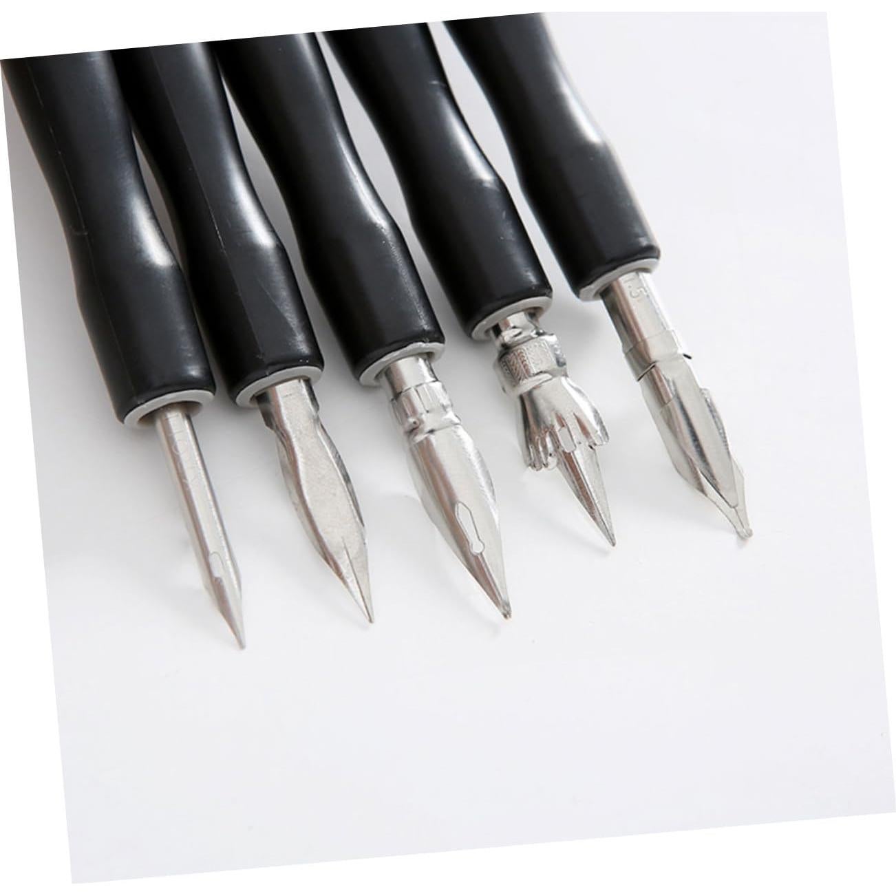 Soportes de Pluma de Cómic Tofficu - 12 Piezas, Negro, Fino 0.3mm