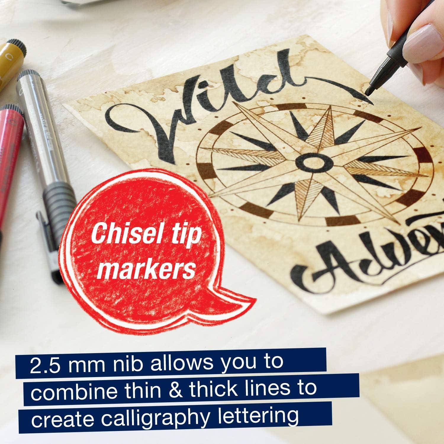 Set de Plumas de Caligrafía Faber-Castell Pitt Artist - 6 Colores Sutiles