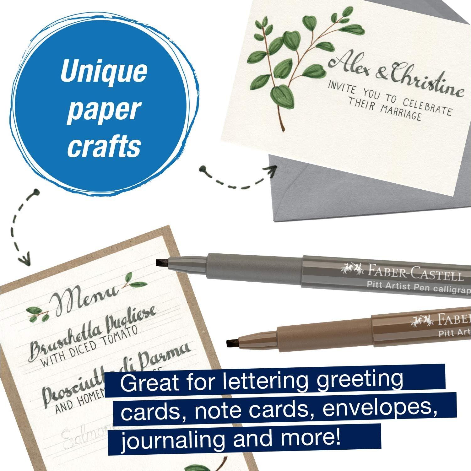 Set de Plumas de Caligrafía Faber-Castell Pitt Artist - 6 Colores Sutiles