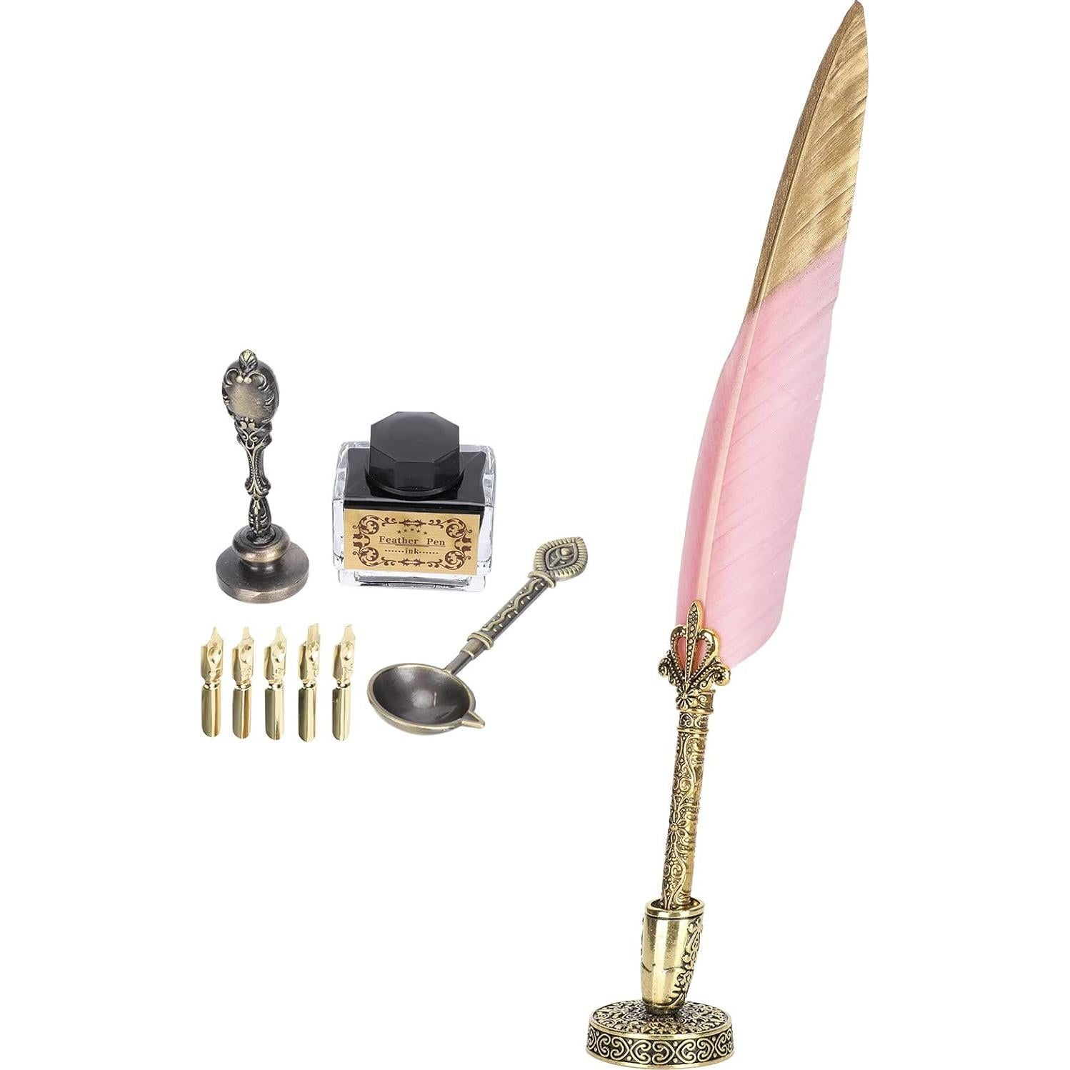 Conjunto de Plumas de Caligrafía GLOGLOW Rosa con Accesorios