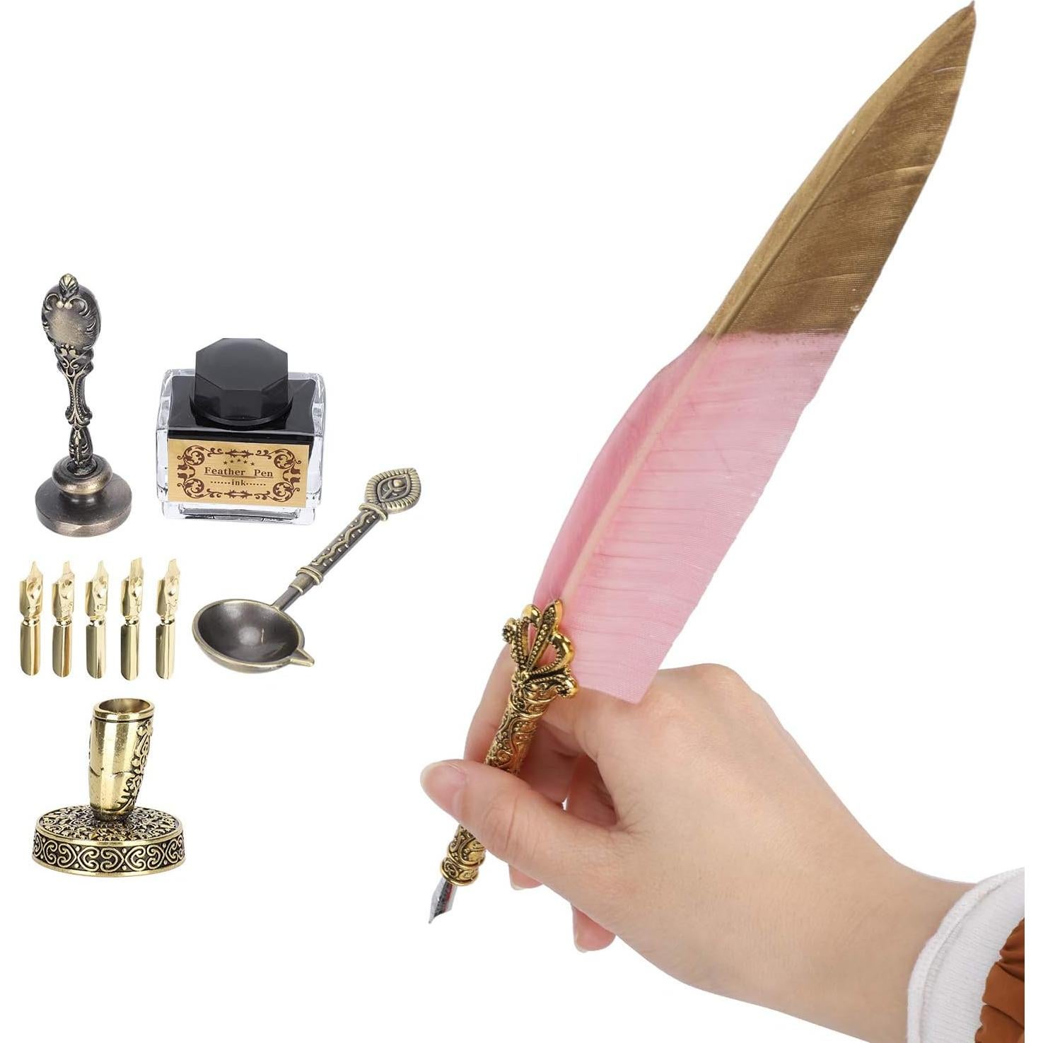 Conjunto de Plumas de Caligrafía GLOGLOW Rosa con Accesorios