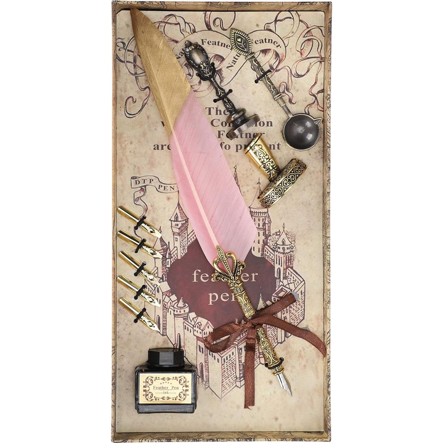 Conjunto de Plumas de Caligrafía GLOGLOW Rosa con Accesorios