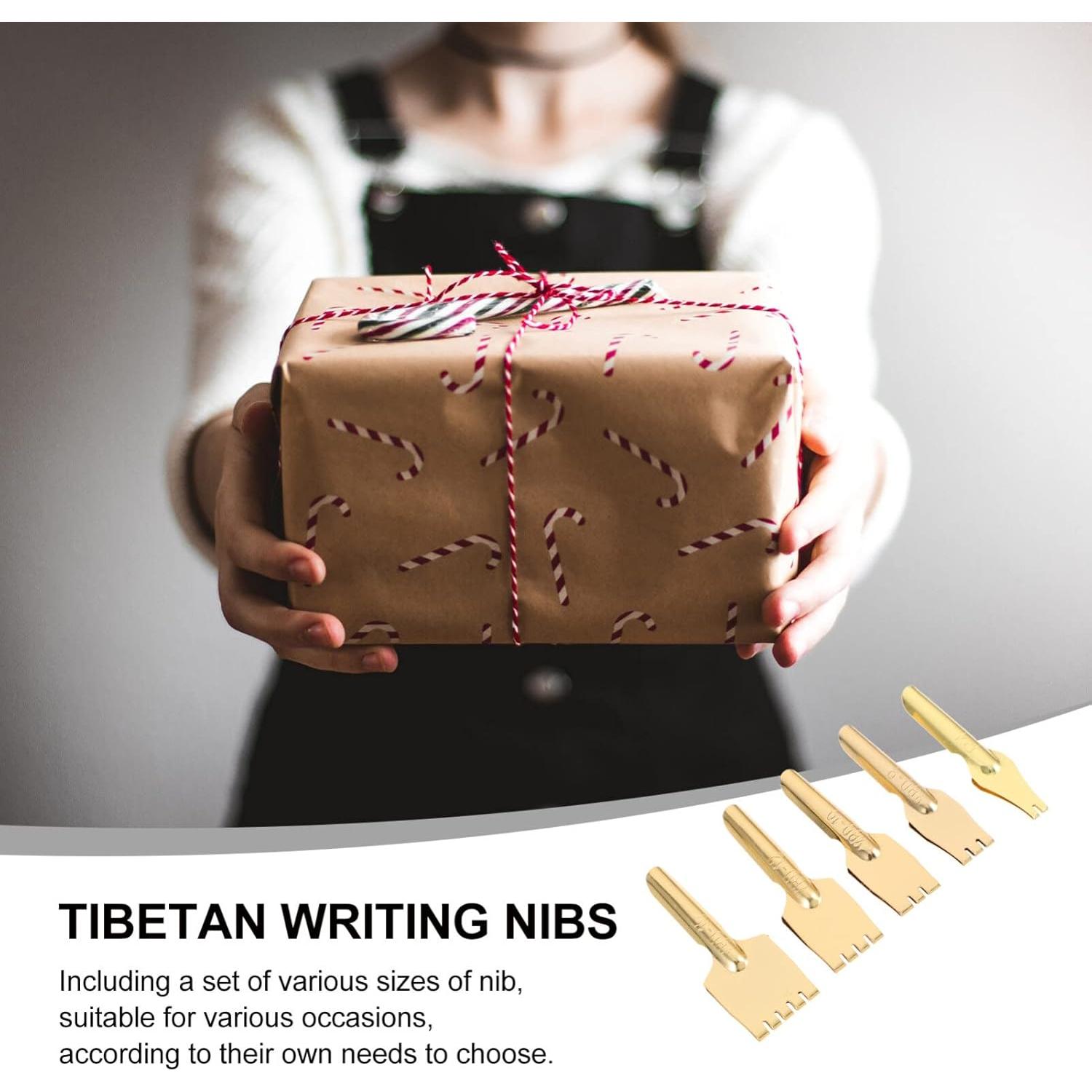 Juego de Plumillas de Caligrafía FAVOMOTO 5 Piezas Latón 0.3mm