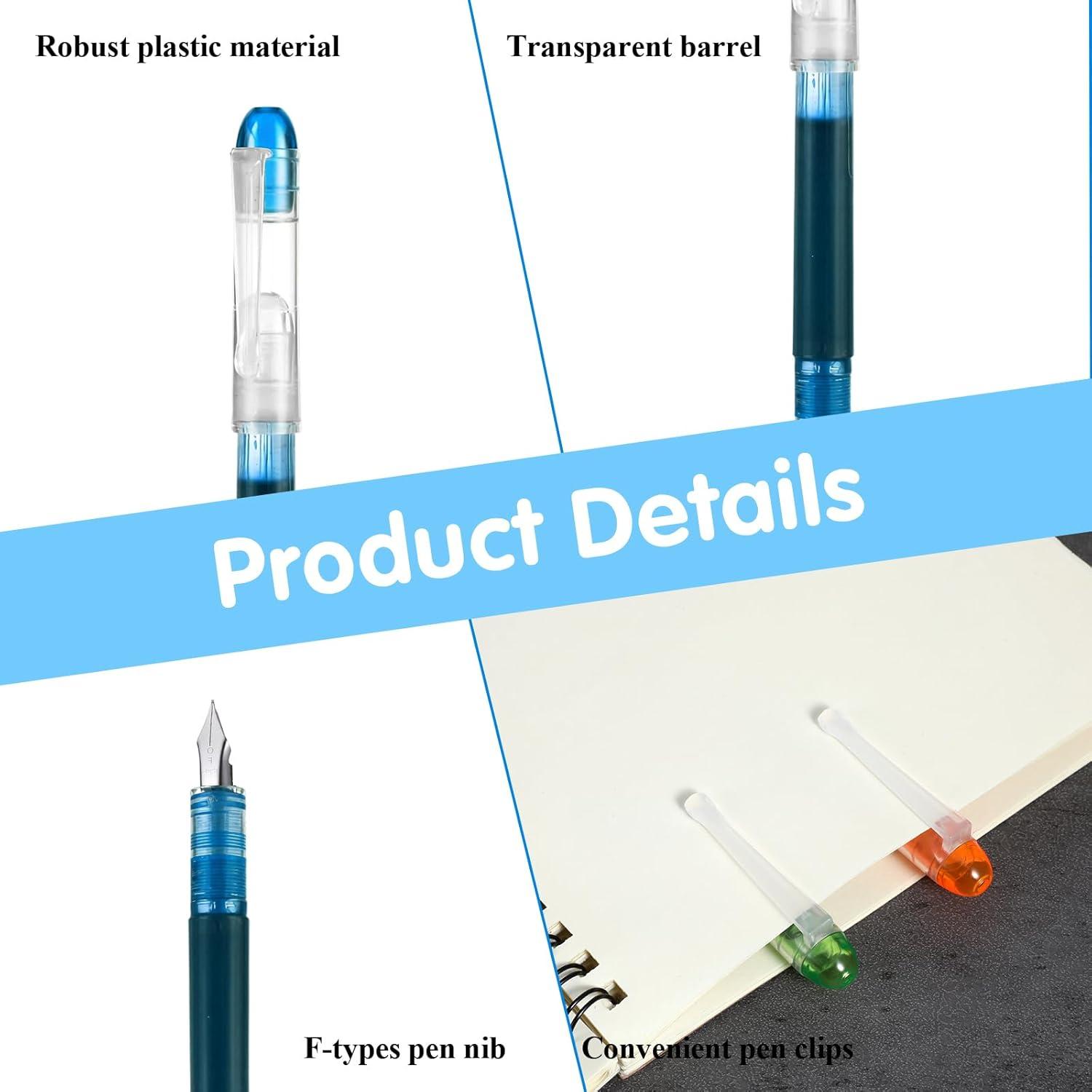 Bolígrafos Desechables YBEATY 8 Pcs Multicolor Punta Fina