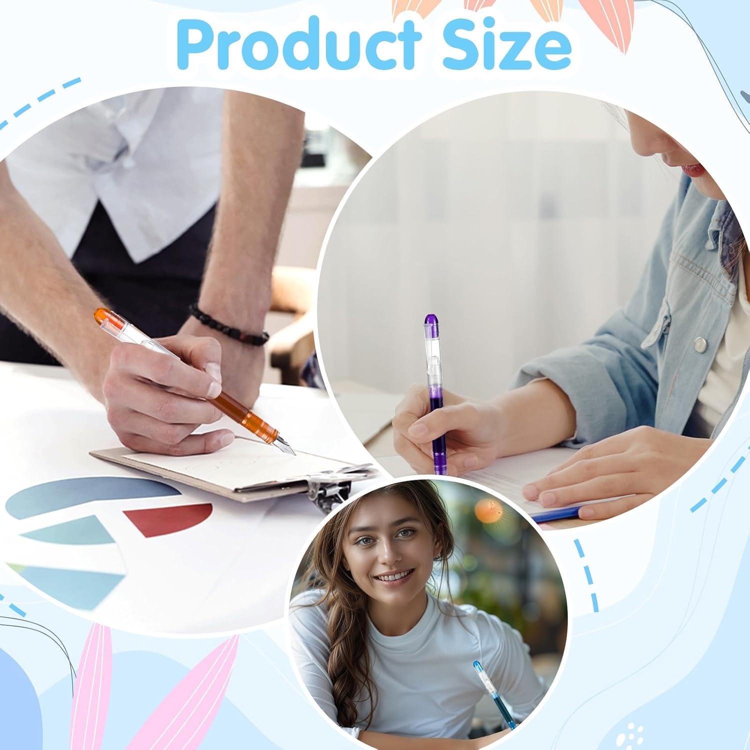 Bolígrafos Desechables YBEATY 8 Pcs Multicolor Punta Fina