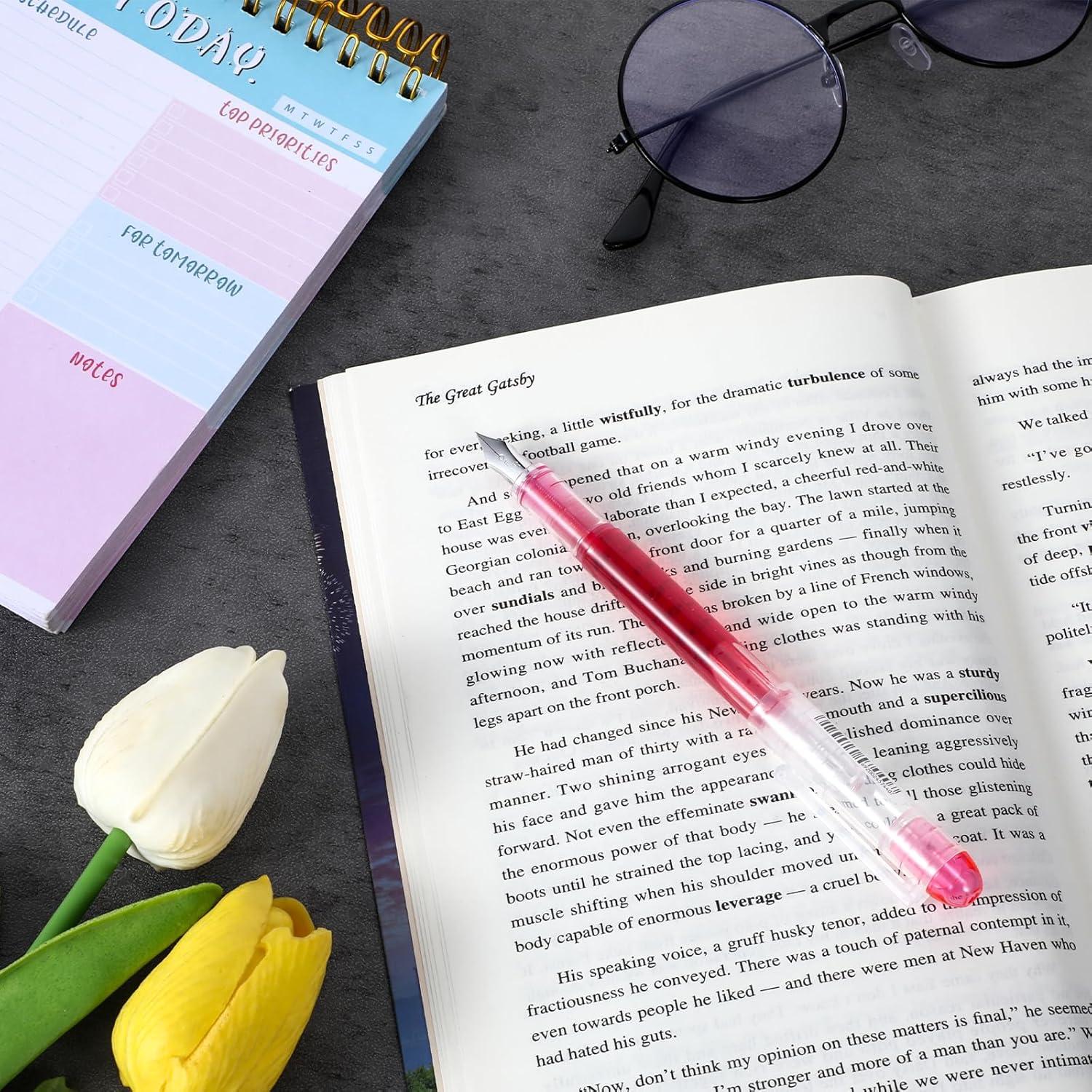 Bolígrafos Desechables YBEATY 8 Pcs Multicolor Punta Fina