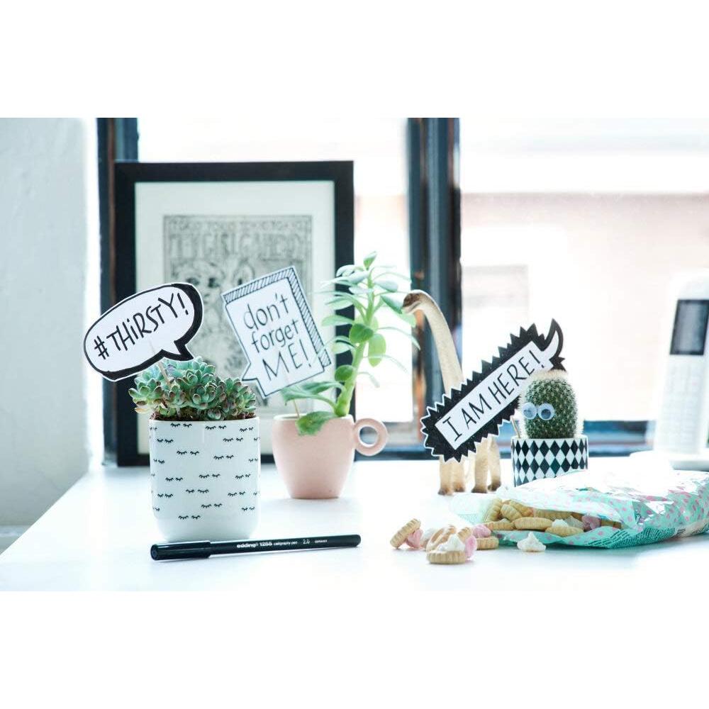 Pluma de Caligrafía Edding 1255 - Set de 3 - Azul Acero - Punta 2-5 mm