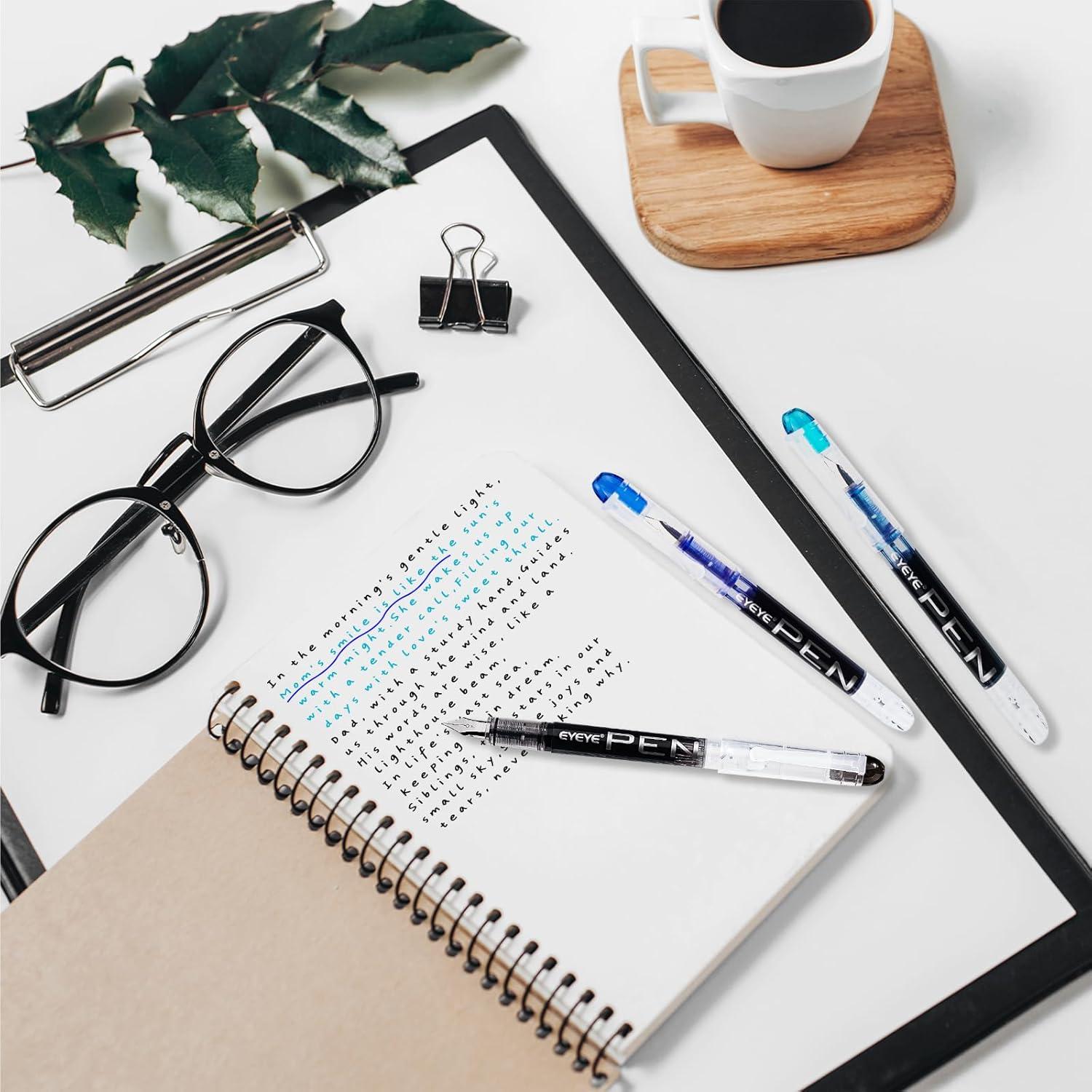 Plumas Fuente Desechables EYEYE 8 Colores Punta Fina 0.5mm