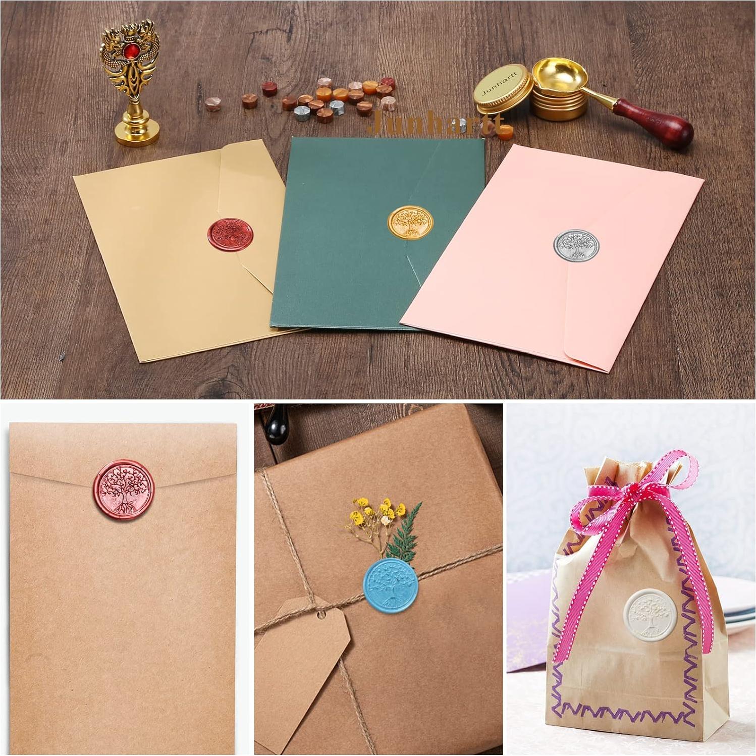 Juego de Caligrafía Junhartt con Plumas y Sello de Cera