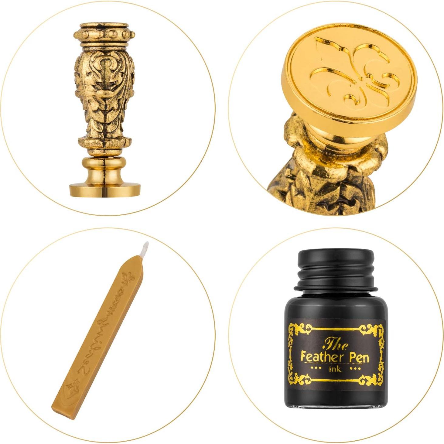 Juego de Caligrafía Hethrone 22 Piezas Plumas y Tinta