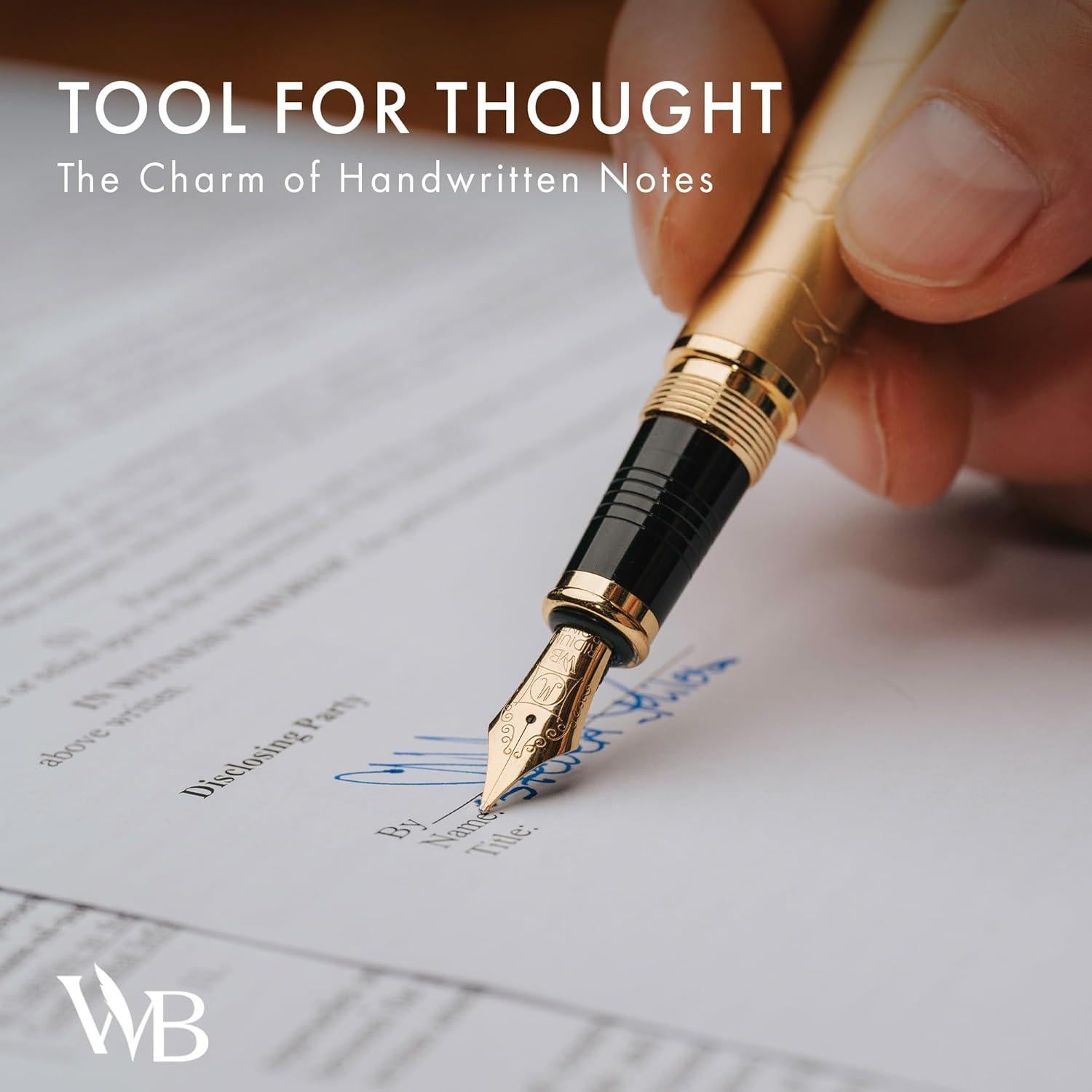 Conjunto de Plumas Fuente Wordsworth & Black Oro Deslumbrante