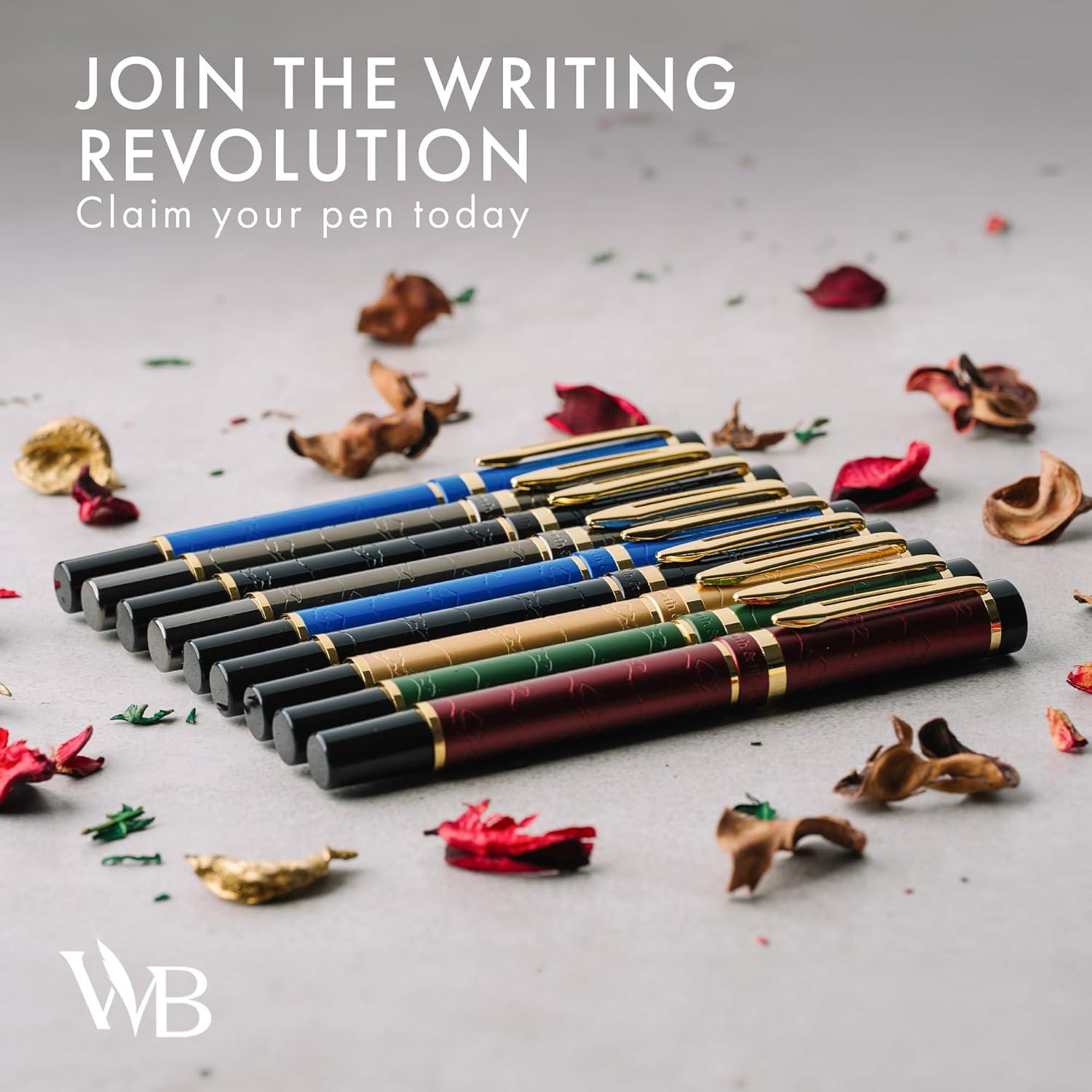 Conjunto de Plumas Fuente Wordsworth & Black Oro Deslumbrante