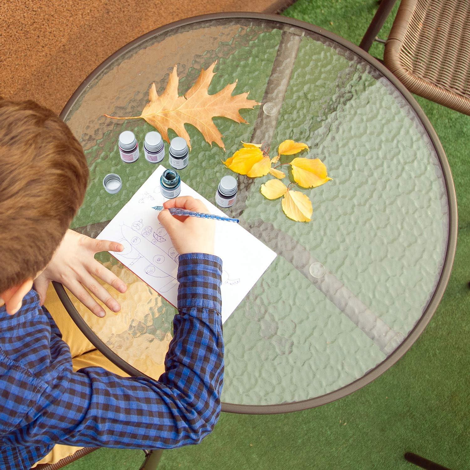 Pluma de Vidrio Hecha a Mano Zonon - 3 Piezas Multicolor