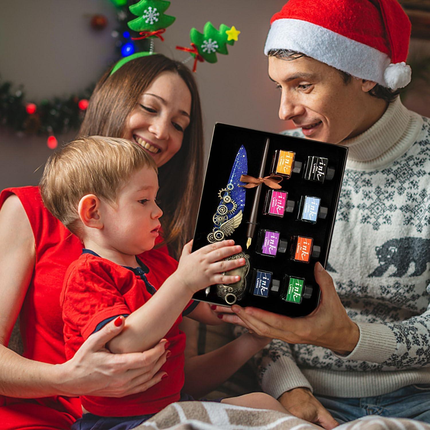 Juego de Caligrafía LongLongJin con 8 Tintas y Puntas